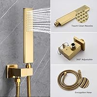 Vista 5 de IRIBER - Sistema de ducha de lluvia con cabezal de ducha fijo y de mano de alta presión