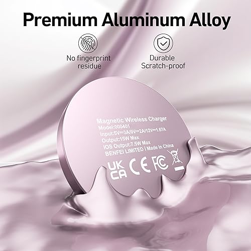 Miniatura 7 de BENFEI Cargador inalámbrico magnético de 15 W compatible con cargador MagSafe, iPhone 1616 Pro16 Plus16 Pro MaxiPhone 15 Pro Max PlusiPhone 14 13 12