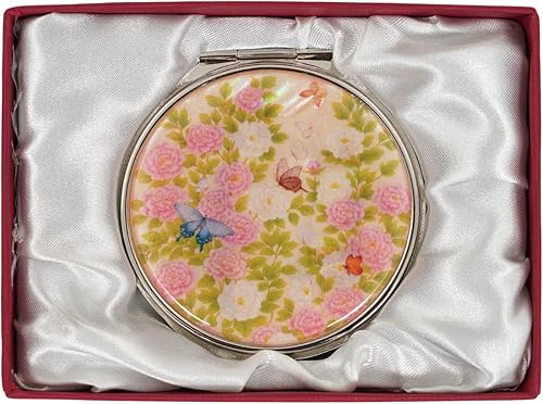 Miniatura 19 de February Mountain Espejo Compacto de Nácar – Doble Magnificación Regalo para Mujeres, Mamá, Hermana – Idea de Cumpleaños o Navidad (1, Heritage