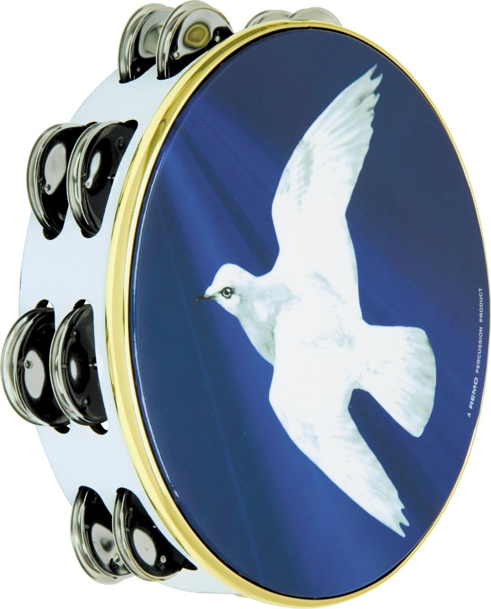 Remo TA911018 Religious Tambourine (10-Inch) - Dove