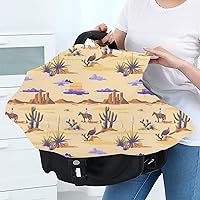 Vista 6 de Lindas fundas de asiento de automóvil del oeste para bebé, cubierta multiusos para asiento de automóvil de lactancia materna, funda de cochecito