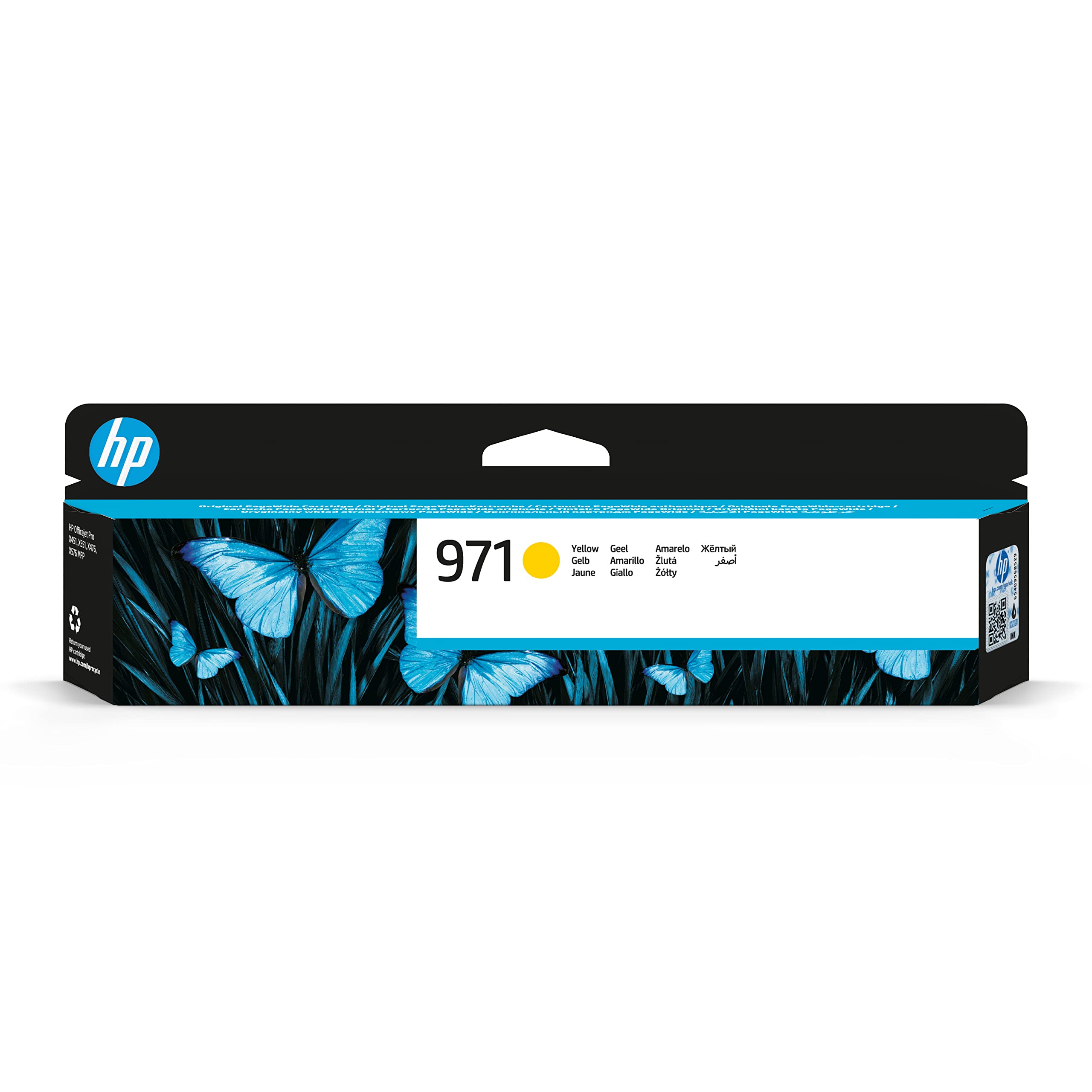 HP 971 Gelb Original Druckerpatrone für HP Officejet Pro