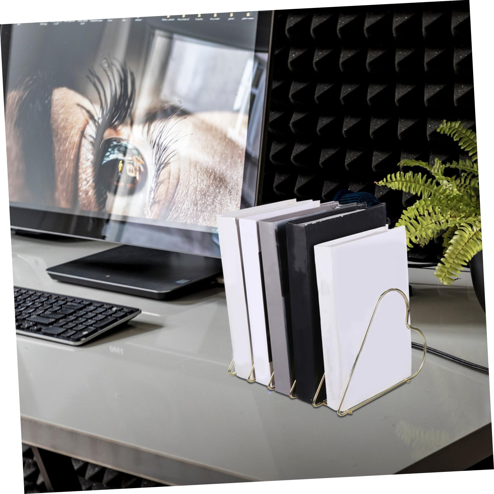 STOBOK 1pezzi Portalettere in Ferro Battuto Organizzatore di Riviste per Ufficio Contenitore per Documenti e Biglietti Design Elegante e Resistente