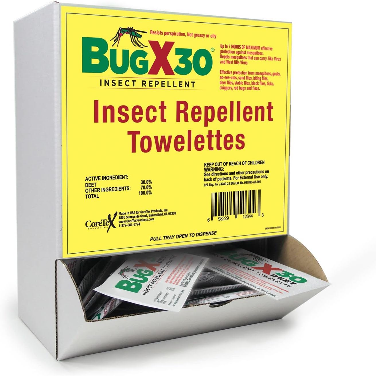 Insect Repellent Towelettes (50 Pack)