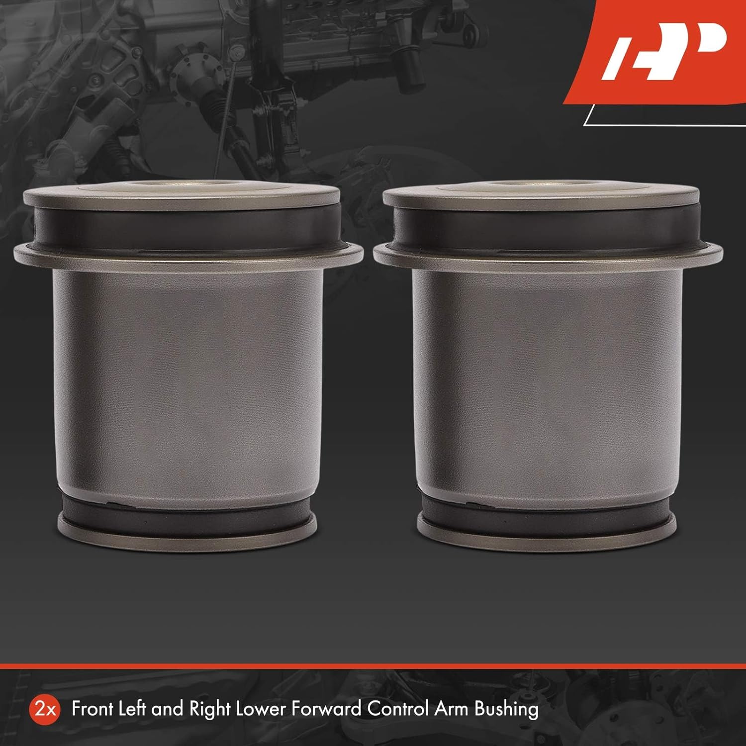 A-Premium 2 x Front Forward Lower Control Arm Bushing Kit, Compatible with Ford Taurus 2008-2019, Flex, Five Hundred, Freestyle, Police Interceptor Sedan & Lincoln MKS, MKT & Mercury Montego, Sable