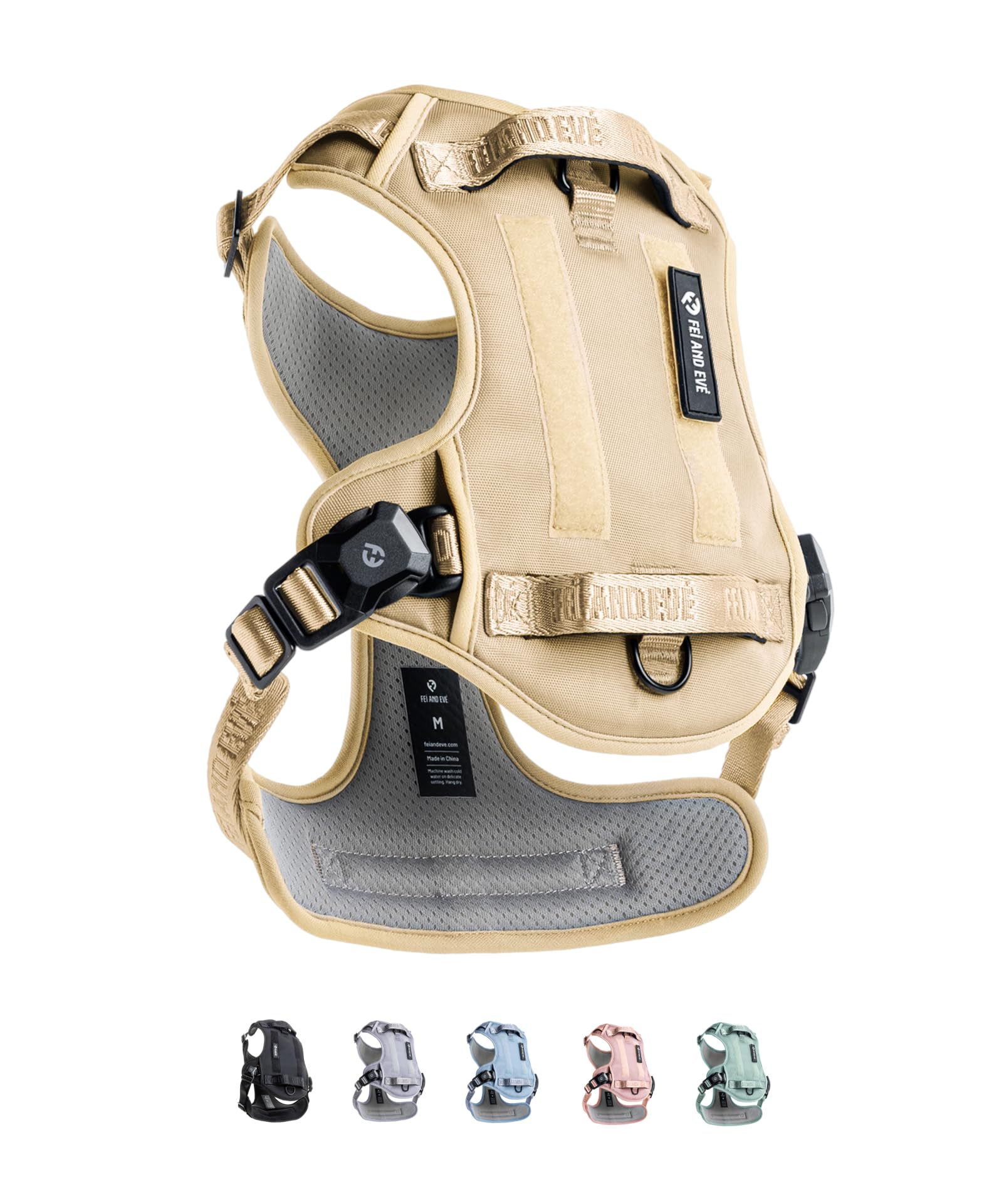 2026 New Edition, Fei & Eve MagEase Dog Harness - 3-Second Magnetic Buckles | 3-Point No-Pull Control | Heavy-Duty 900D Nylon | Dual Safety Handles |