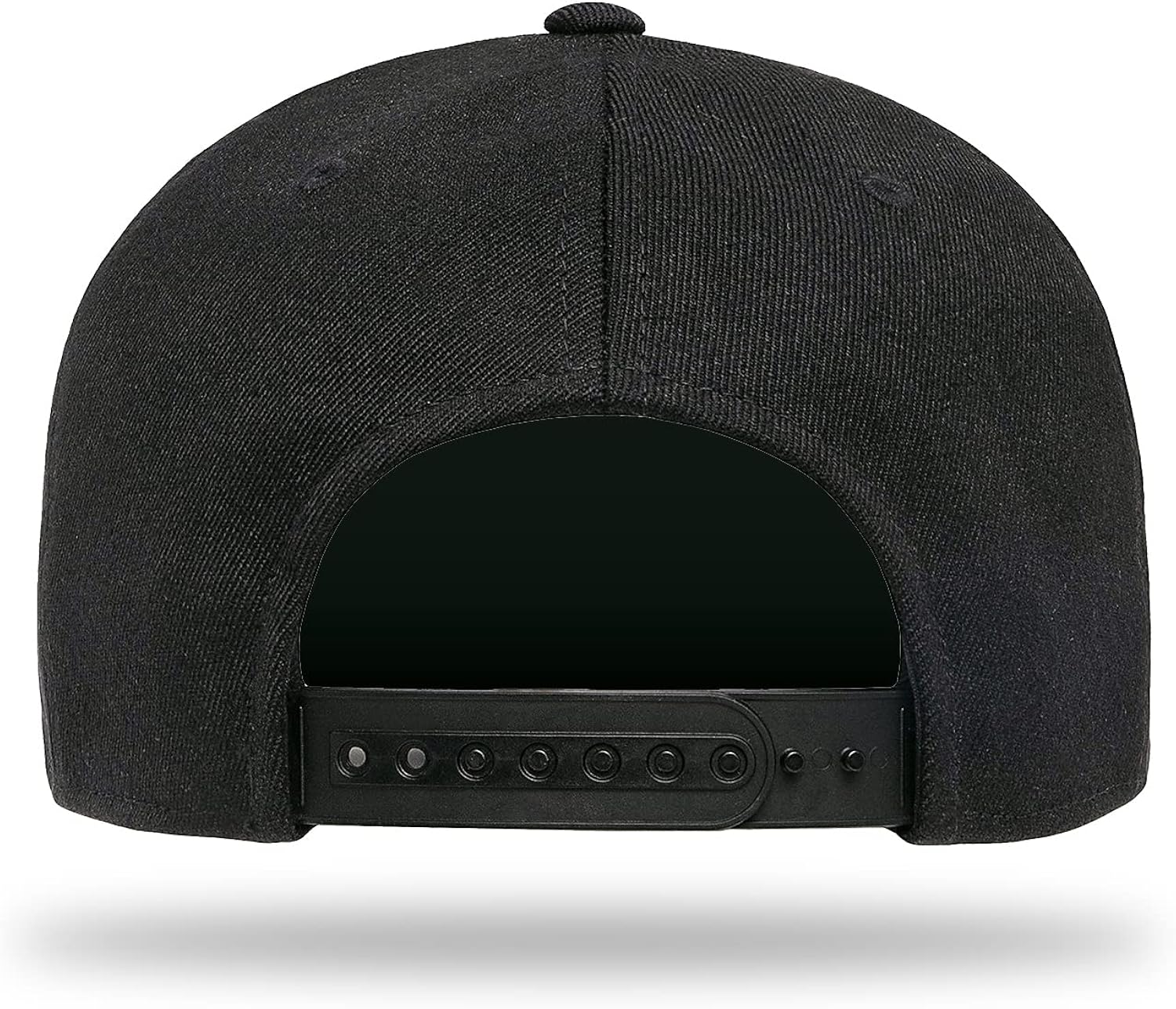 Black Snapback Hats for Men & Women Flat Bill Brim Adjustable Size Baseball Cap Cool Black Hats Outdoor Trucker Hat Dad Caps
