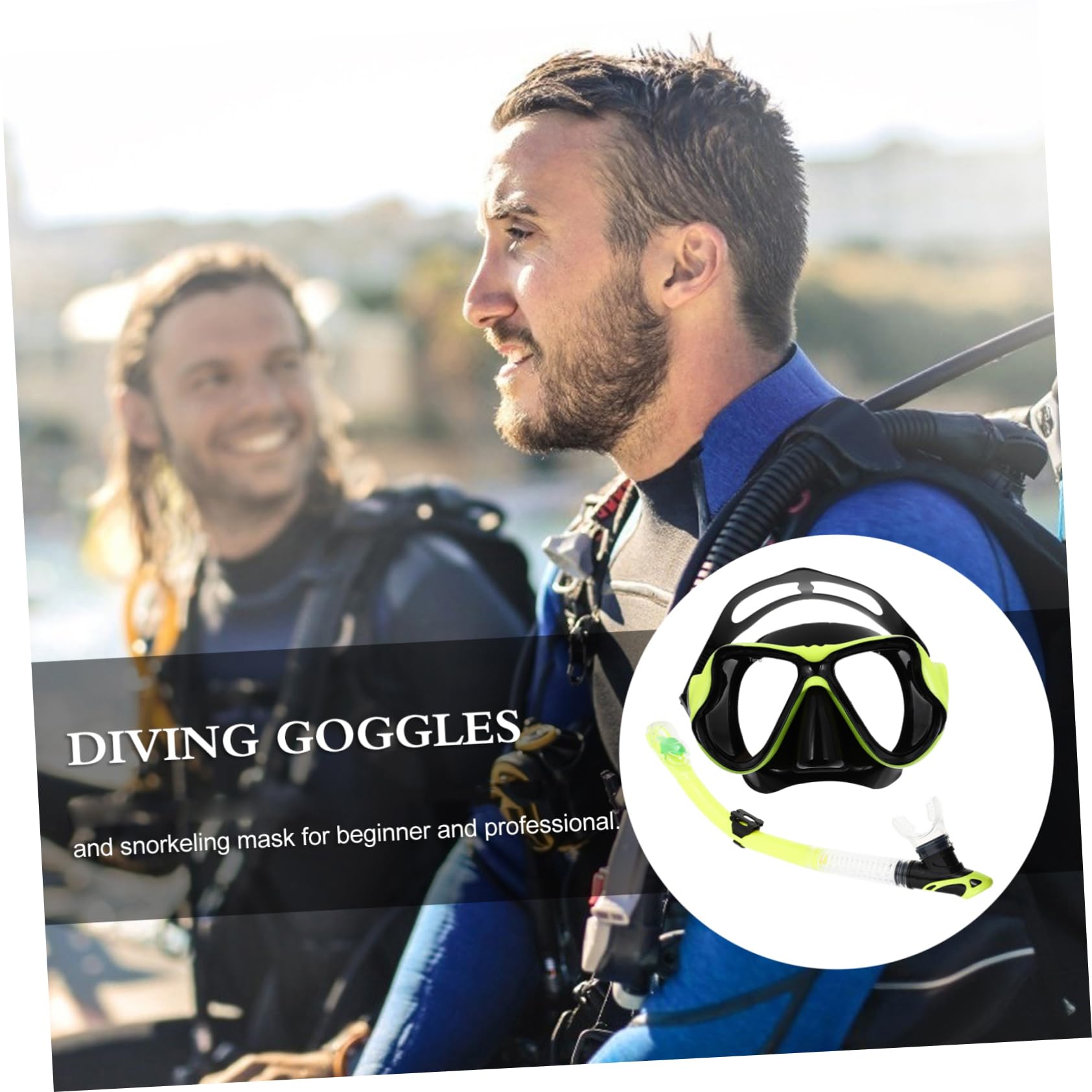 1juego De Snorkeling para Adultos Set De Buceo Completo Gafas Antiniebla y Tubo De Diseño Panorámico y Resistente La Presión del Agua Unisex para Submarina