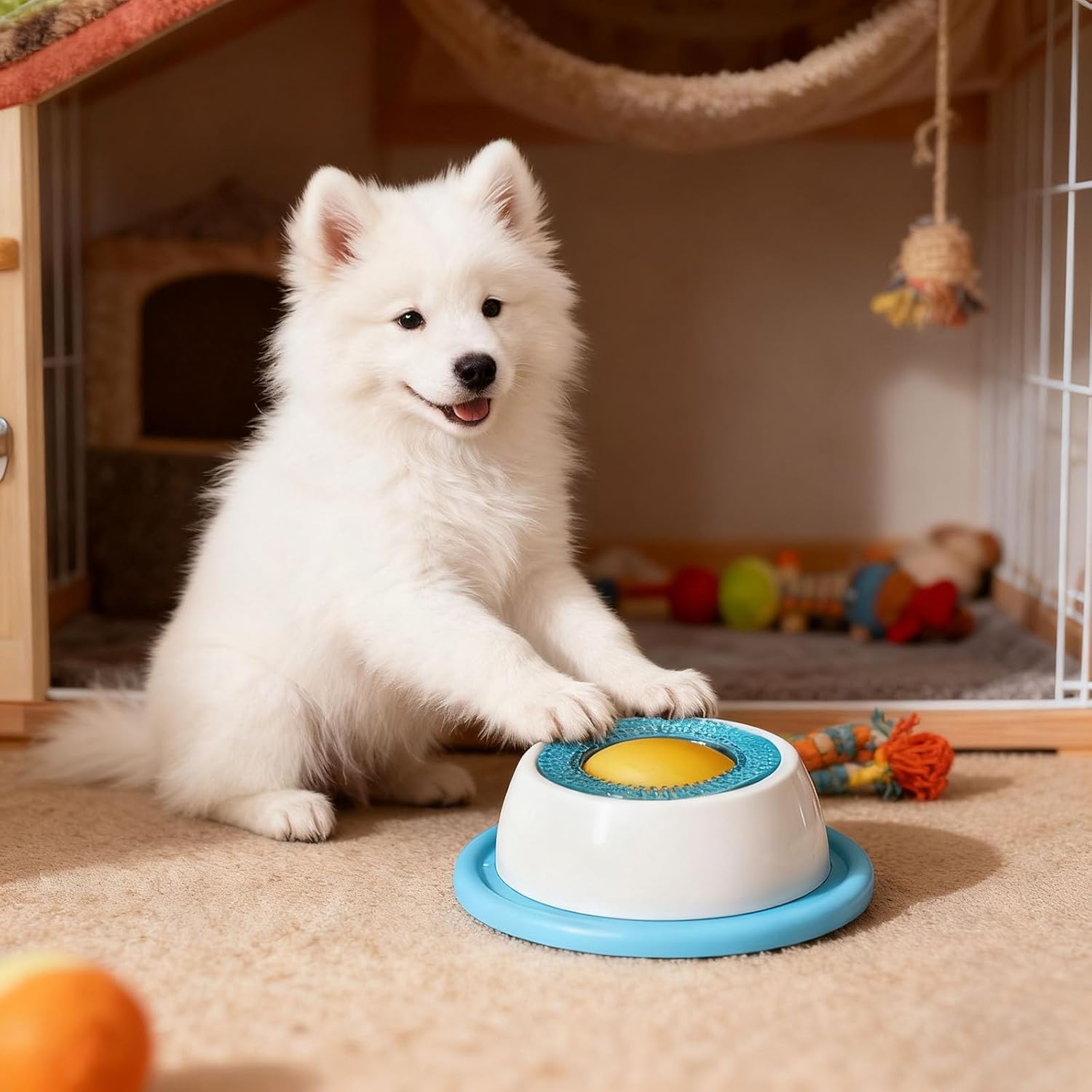 Dog Licking Bowl, Dog Lick Toy, Slow Feeder Bowl for Food Dispensing, Healthy Eating and Getting Used to The Box (Blue) - Image 2