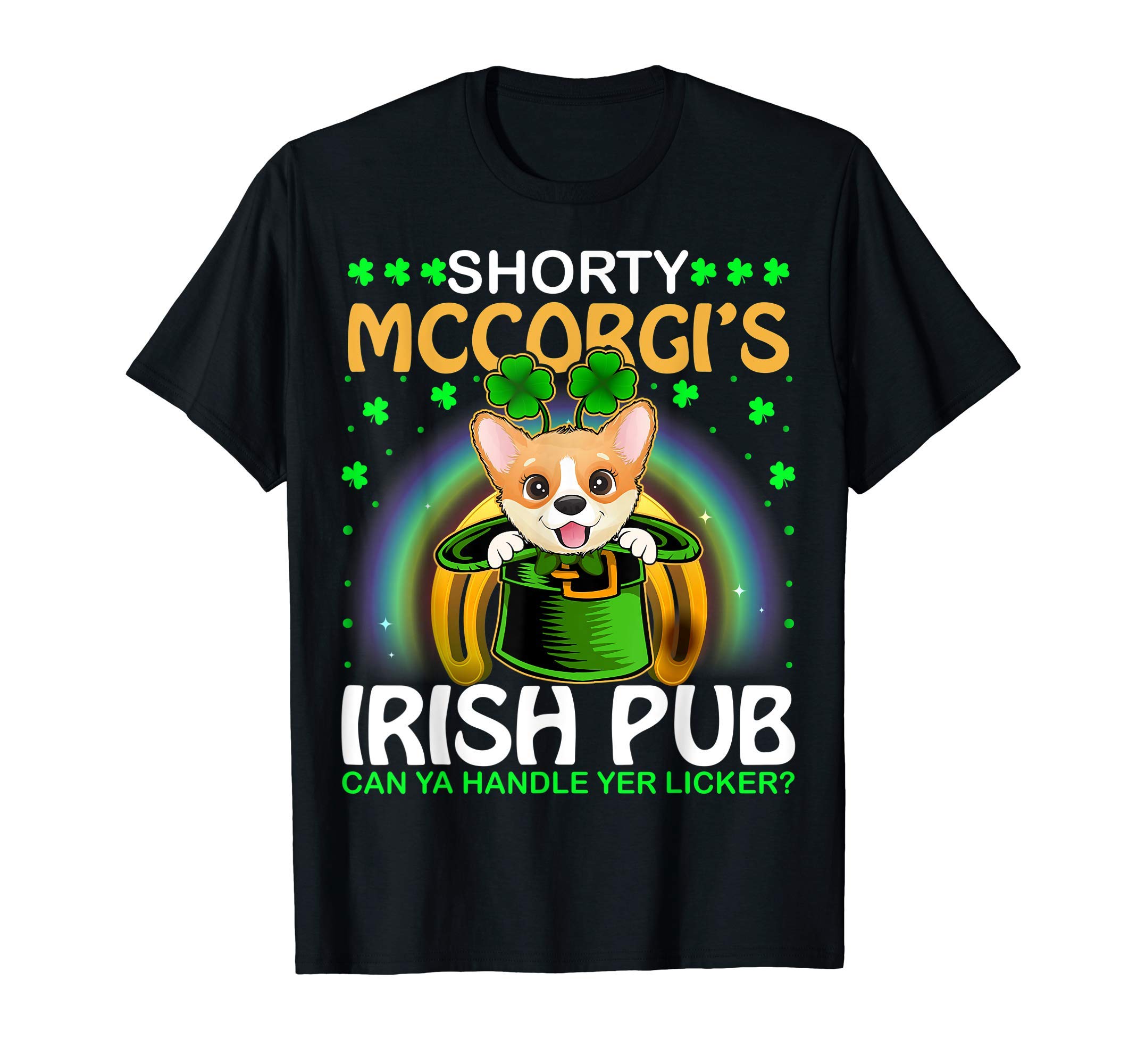 Shorty McCorgi Irish Pub Leprechaun Corgi St. Patrick's Day T-Shirt
