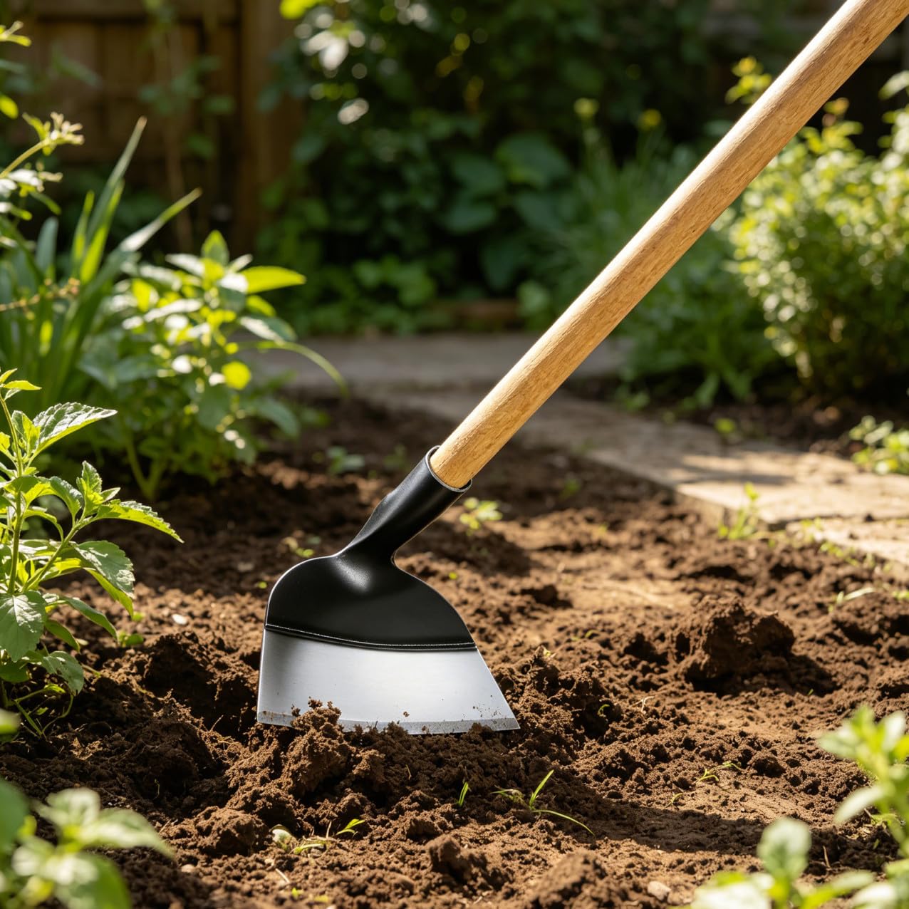 TOYANDONA Zappetta in Acciaio per Giardino Strumento Affidabile per Diserbo e Scavo senza Manico, per Coltivatori e Giardinieri