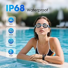 DAVIKO Pedometer Watch Senior Friendly No App/Phone Required, Waterproof Fitness Tracker Watch with Step Counter Calories/Sleep Tracker for Walking Running for Men Women