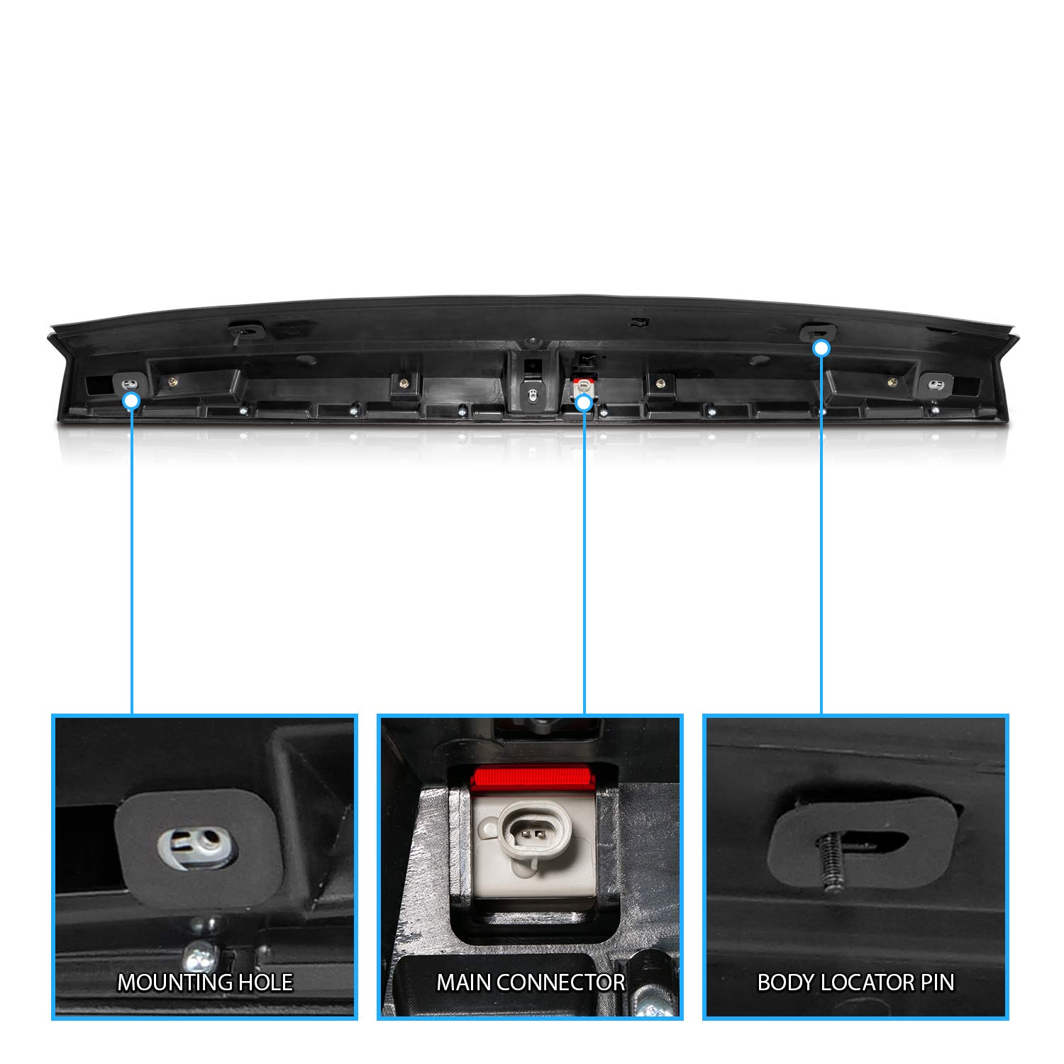 キャデラック　3rd ハイマウント　ランプ　ブレーキ　コンバー　クーペ Amazon | AmeriLite レッドネオンLED 3rd ブレーキランプ