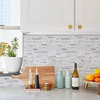 Vista 7 de STICKGOO - Protector contra salpicaduras para despegar y pegar, azulejos de pared de PVC para pegar en el protector contra salpicaduras para cocina