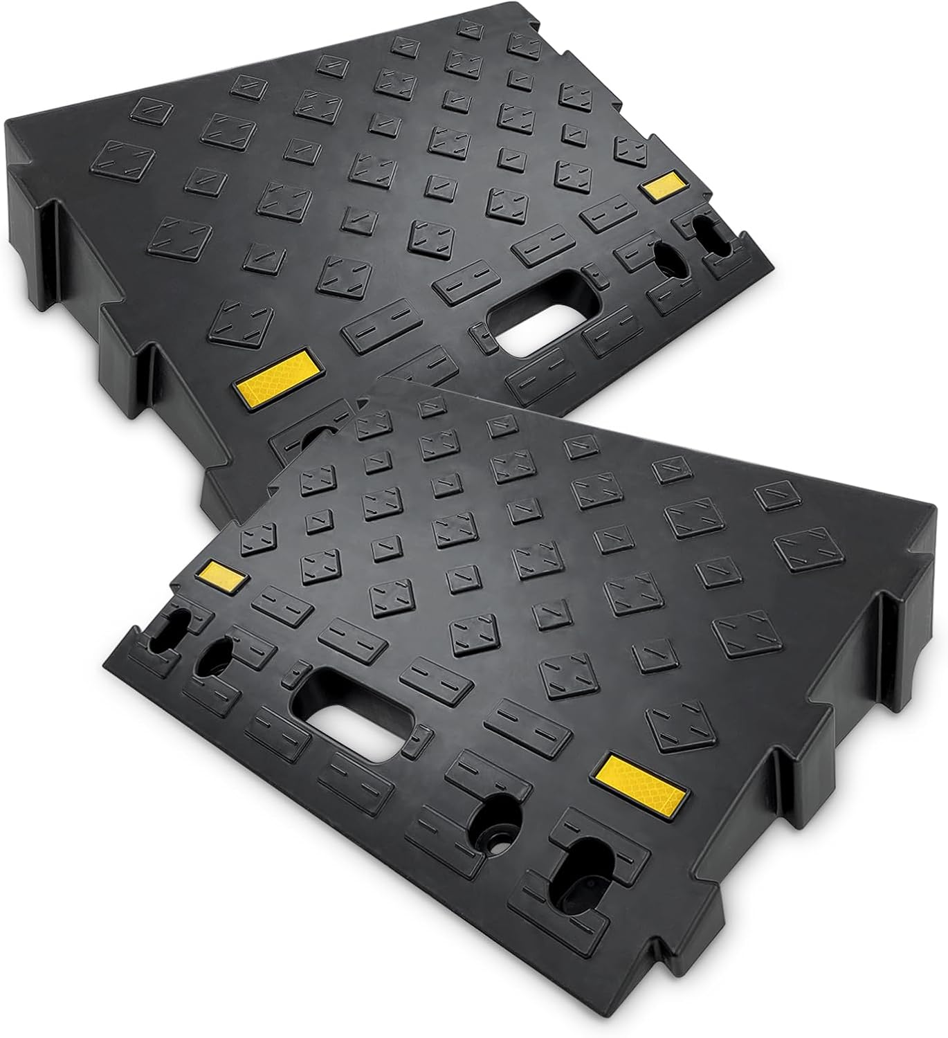 4″ High 2 PCS Portable Car Curb Driveway Ramps, Heavy Duty Plastic Threshold Ramp for Wheelchair, Steps, Bikes, Motorcycles, Load Capacity 6600 LBS 4″ High 2 PCS Portable Car Curb Driveway Ramps, Heavy Duty Plastic Threshold Ramp for Wheelchair, Steps, Bikes, Motorcycles, Load Capacity 6600 LBS