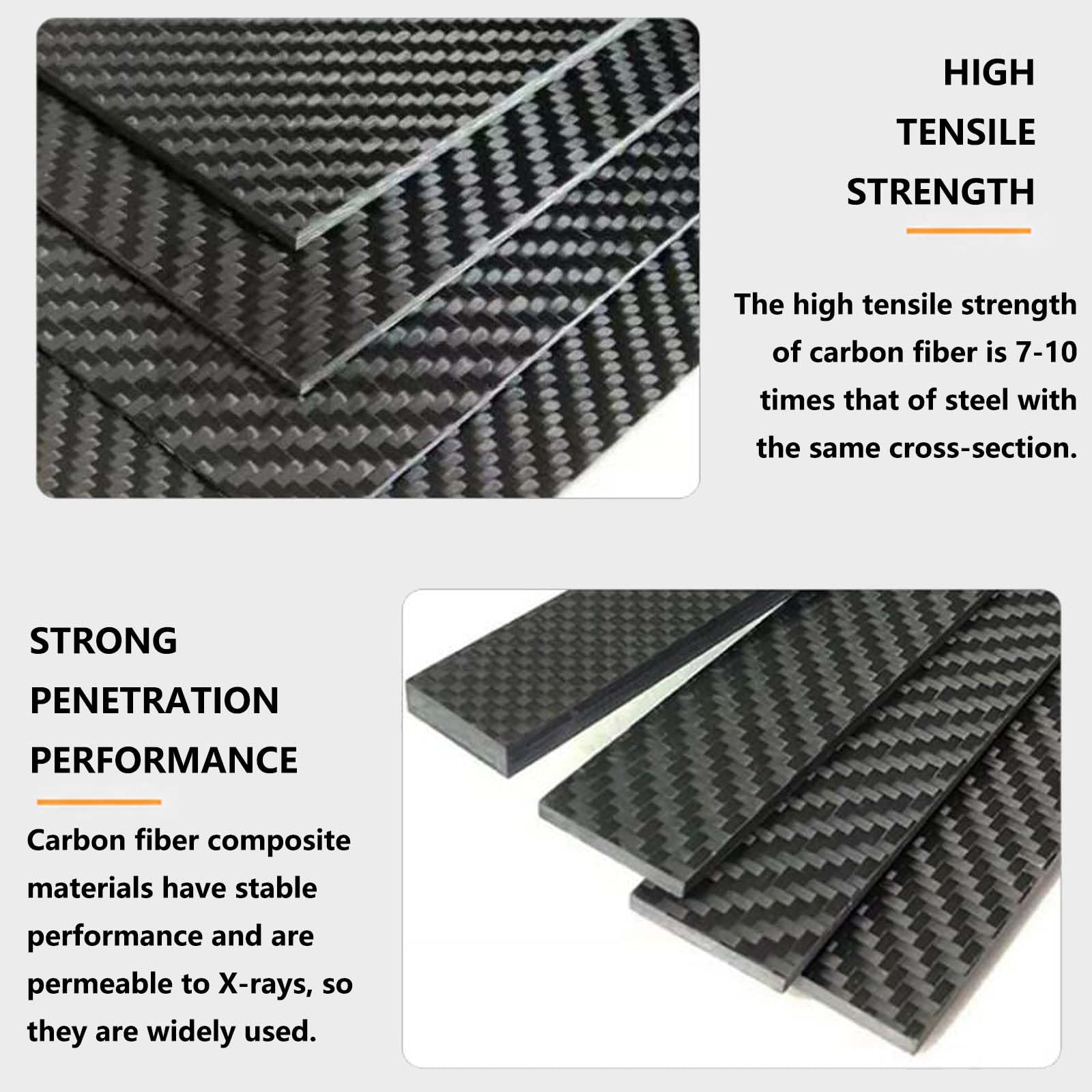 Piastra in Fibra di Carbonio 3K Tessuto Twill 8 mm Nera Rigida Resistente al Calore per RC Drone Aerei DIY Modelli Parti Auto Ingegneria Progetti,150mm*150mm*8mm