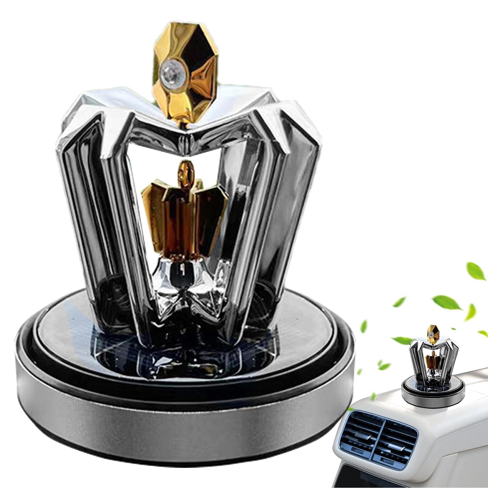 Zonne-roterende auto-luchtverfrisser,Zonne-roterende autoparfum