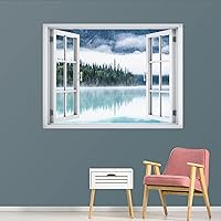 Vista 25 de IDEA4WALL Adhesivo mural removible para pared, cielo azul, vibrante, verano, montaña, valle, naturaleza, desierto, arte moderno, paisaje, colorido