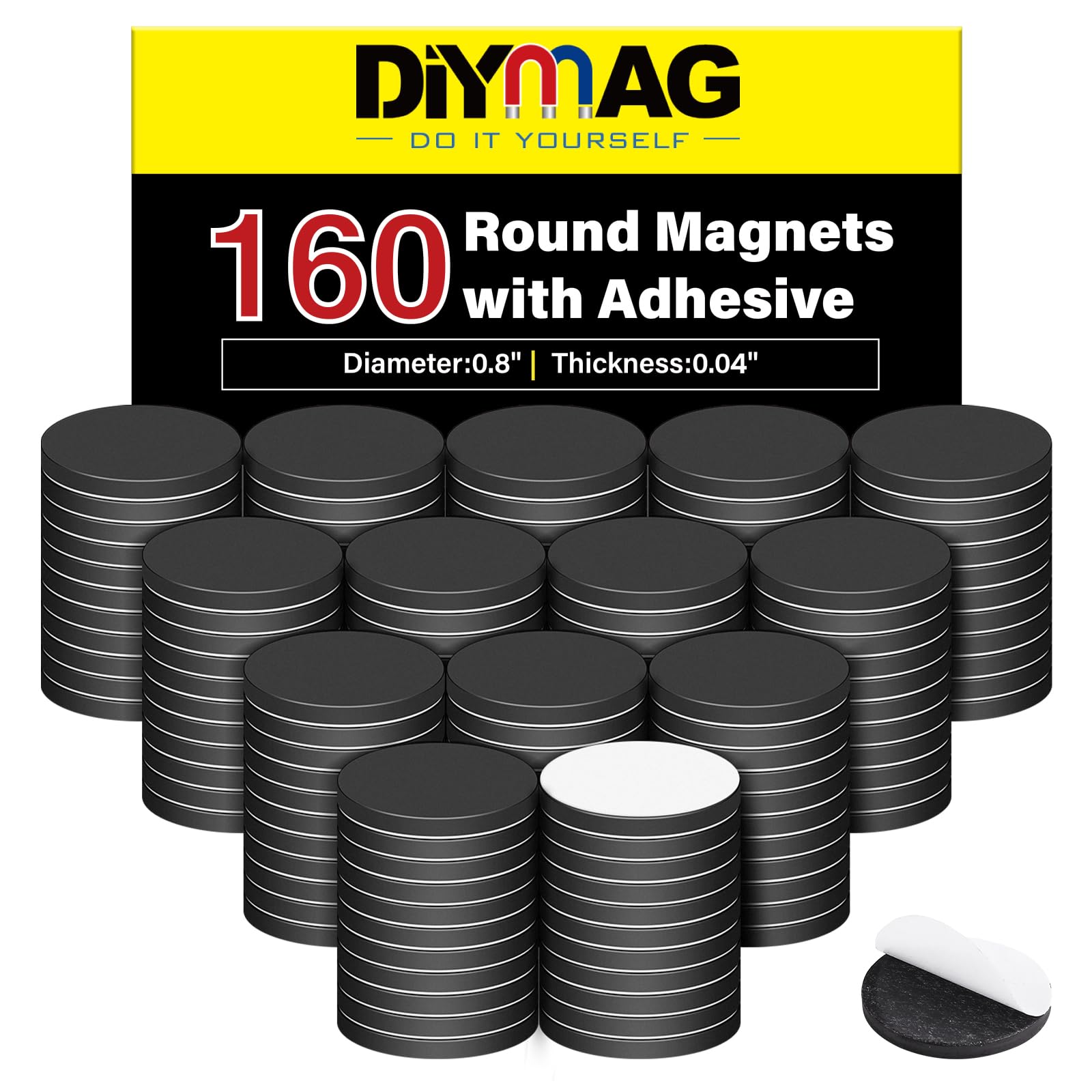 DIYMAG Magnets with Adhesive Backing, 360P Flexible Fridge Magnetic Dots — Amazon image 12