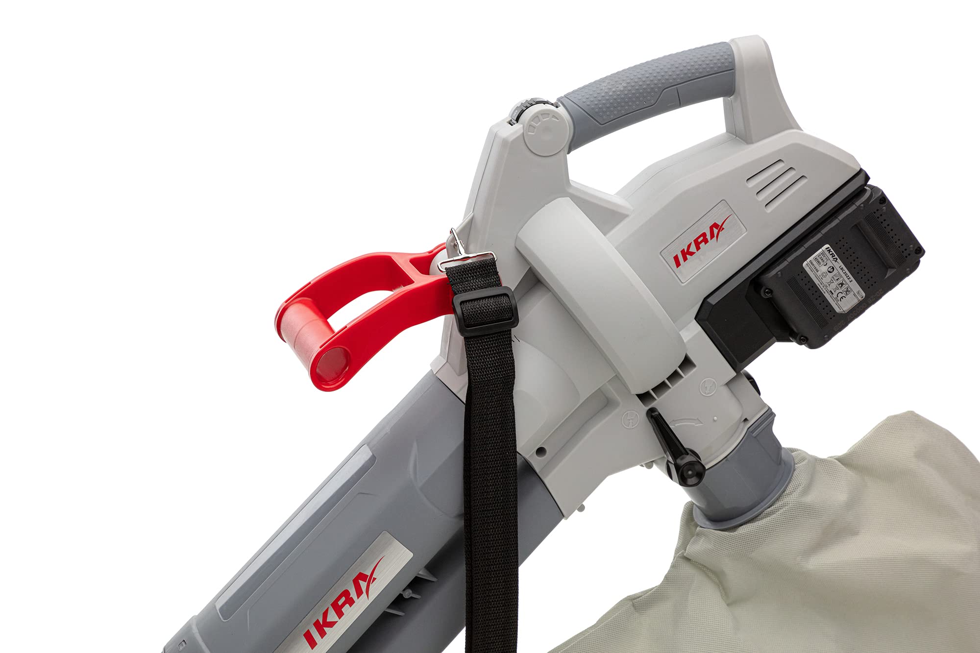 IKRA 3in1 aspiratore soffiatore a batteria ICBV 2/20, incl. 2 batterie, doppio dispositivo di carica rapida e 2 sacchi raccoglitori