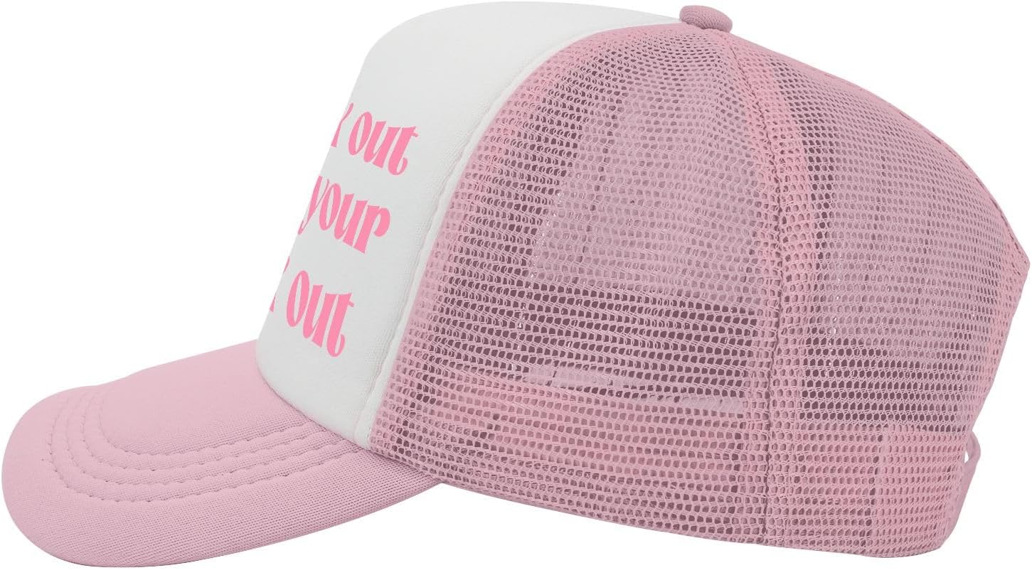 Put It on My Husband's Tab Hat - Funny Trucker Hats for Women,Womens Mesh Snapback Cap for Wife, Mom - Inappropriate Gift