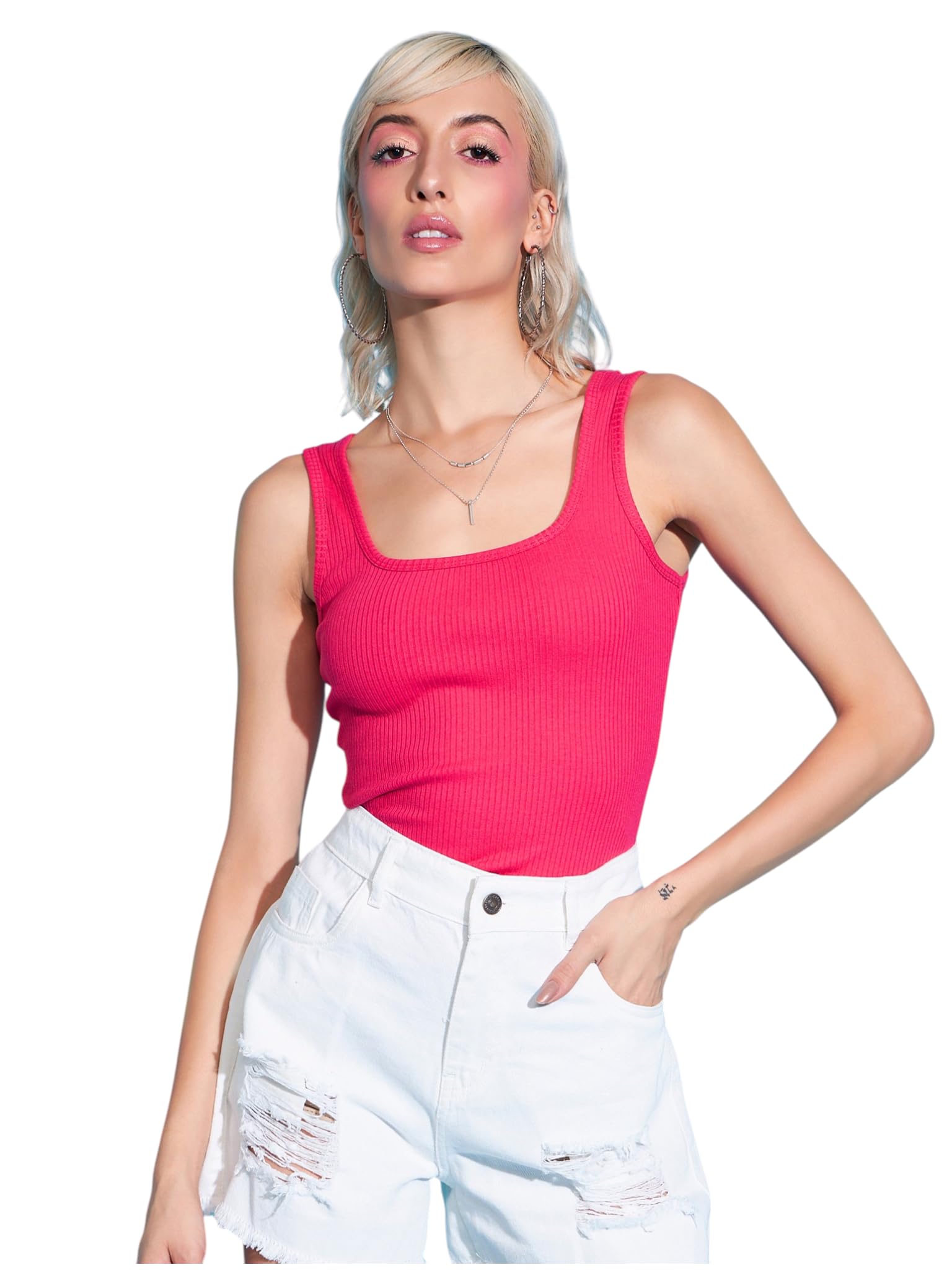 sassafras Women Rib Sleeveless Top-picture-27