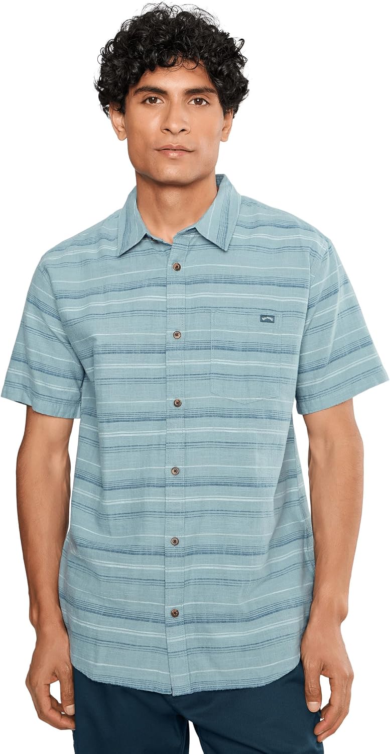 Billabong Men's All Day Stripe Short Sleeve