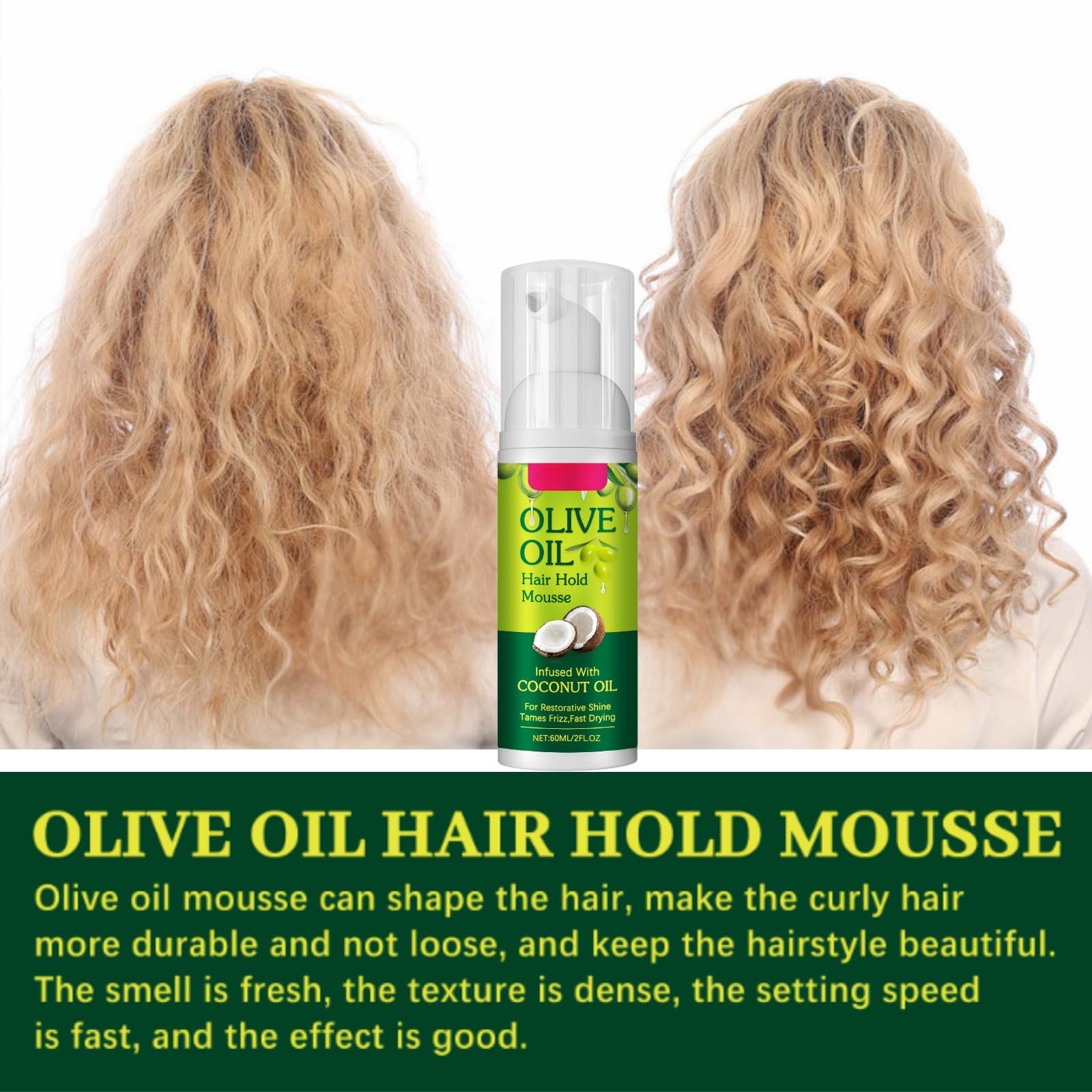 2PCS Olive Oil Wrap/Set Mousse - Image 4