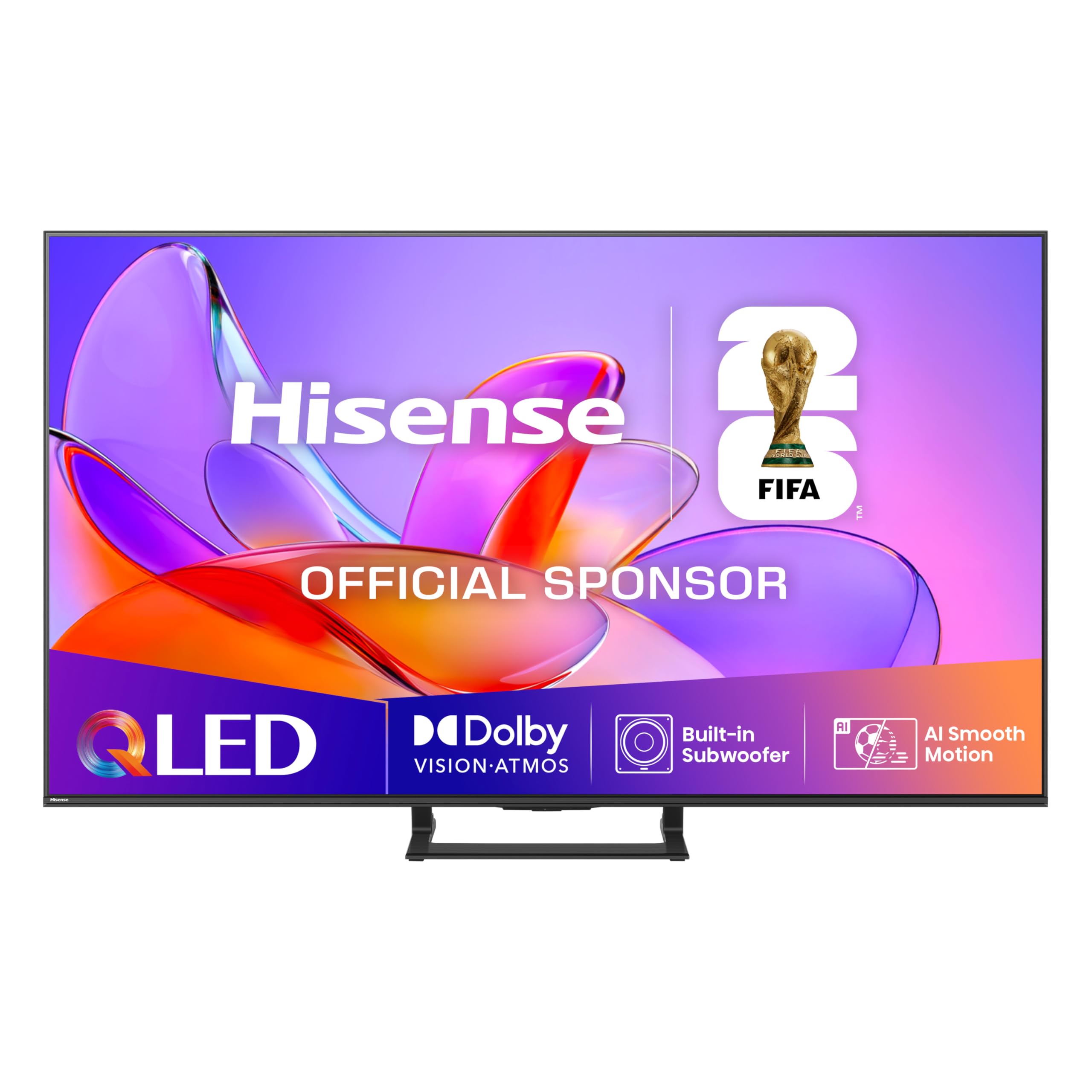 Hisense 65A7Q - QLED Smart TV, Dolby Vision & Atmos, Subwoofer Integrado, Modo Juego 60 Hz, Bluetooth & HDMI 2.1, Compartir en el Televisor, Alexa Built-​in & VIDAA Voice