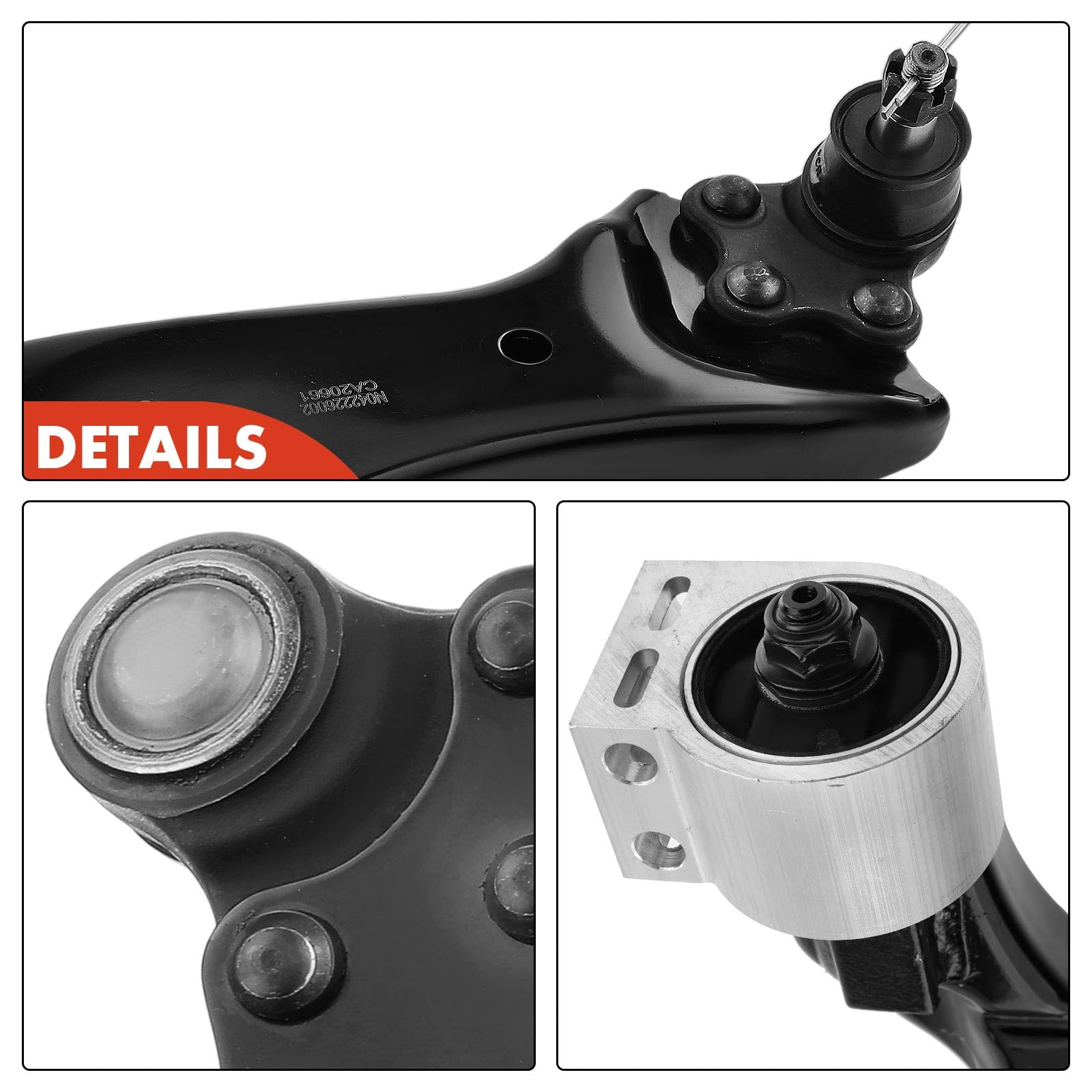 Frankberg 2 x wahacz, zawieszenie koła, przednie i dolne, kompatybilne z Antara L07 Captiva C100 C140 Replace # RK620661