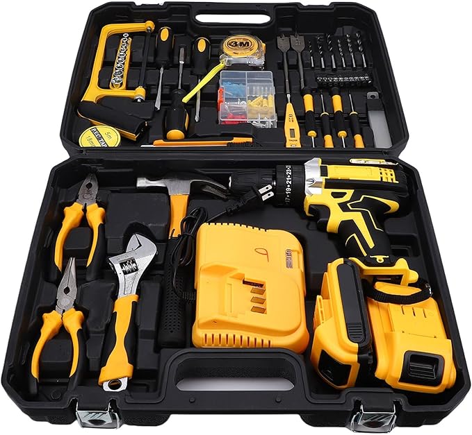 Kit de Taladro Inalámbrico aqxreight 21V con 6 Mechas y Maletín miniatura 8