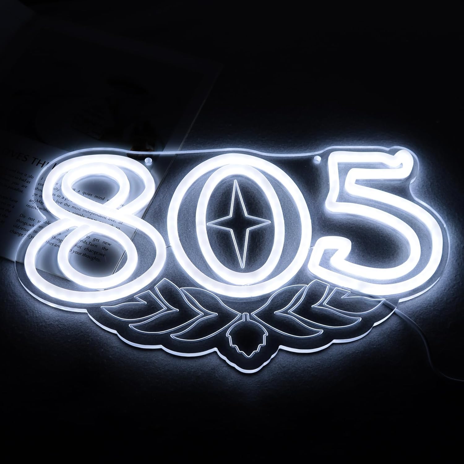 805 Firestones Neon Signs Beer Bar Neon Lights for Wall Decor, Dimmable Brewing LED Neon Artwork For Bar Man Cave Pub Store Shop Home Wall Window Decor (White 805) - Image 2
