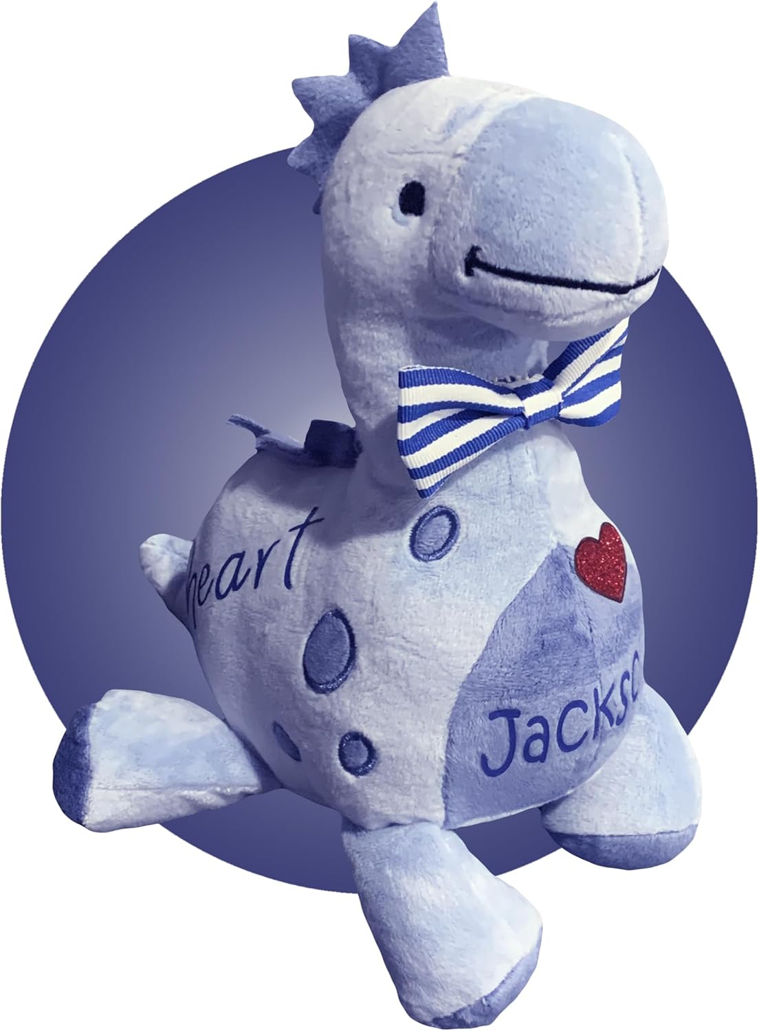 Baby Heart Surgery Gifts - Personalized Stuffed CHD Dino - Open Heart Surgery Scar Gift - Scar Buddy - Gift Wrapped for Child Open Heart Surgery - CHD Awareness Gifts for Heart Moms