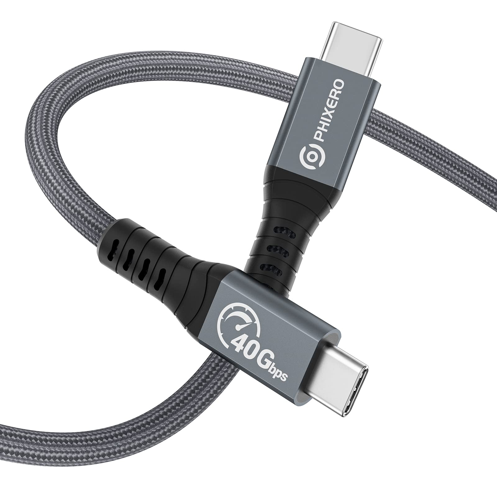PHIXERO Thunderbolt 4 Kabel 1m – 40Gbps, 8K Video, 100W Laden
