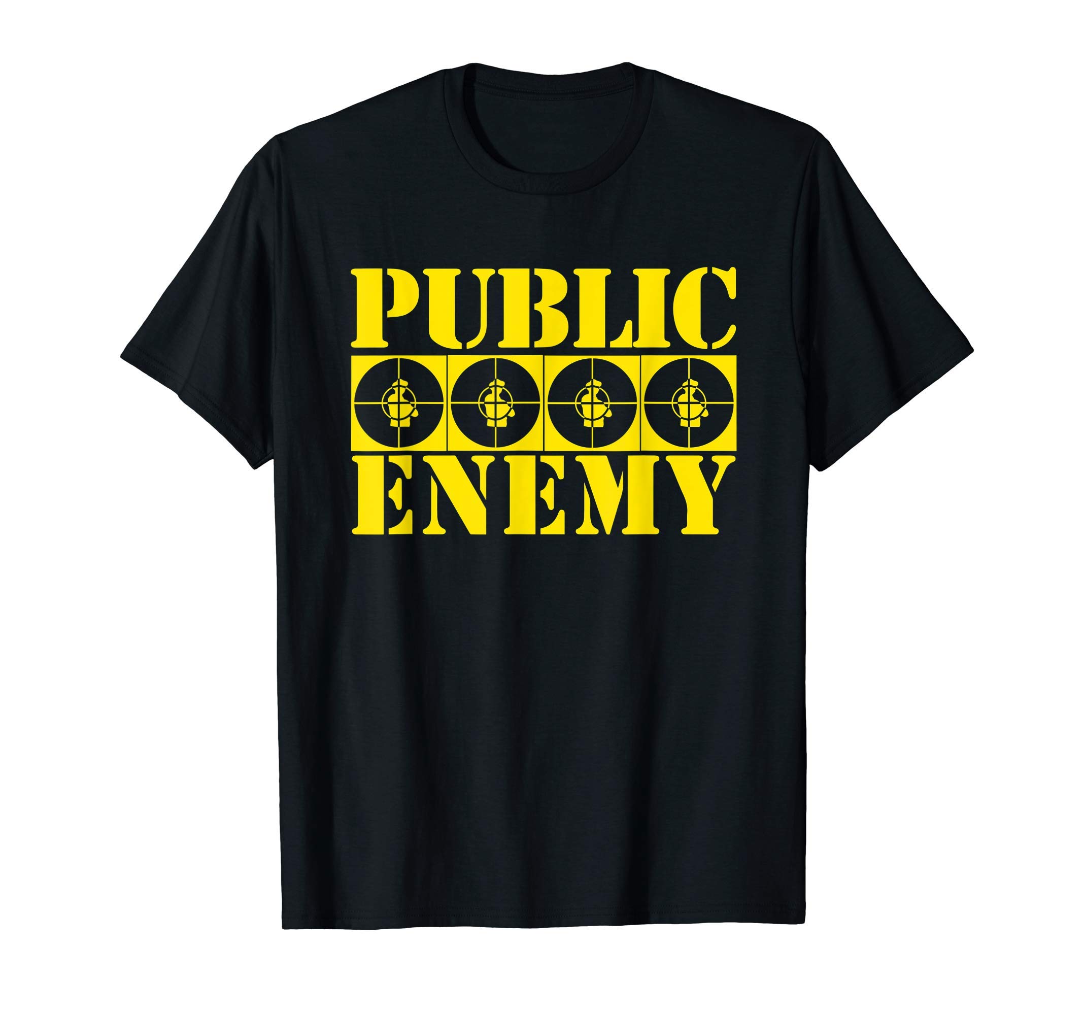 Public EnemyOfficial Four Target Yellow Logo T-ShirtOEKO-TEX STANDARD 100