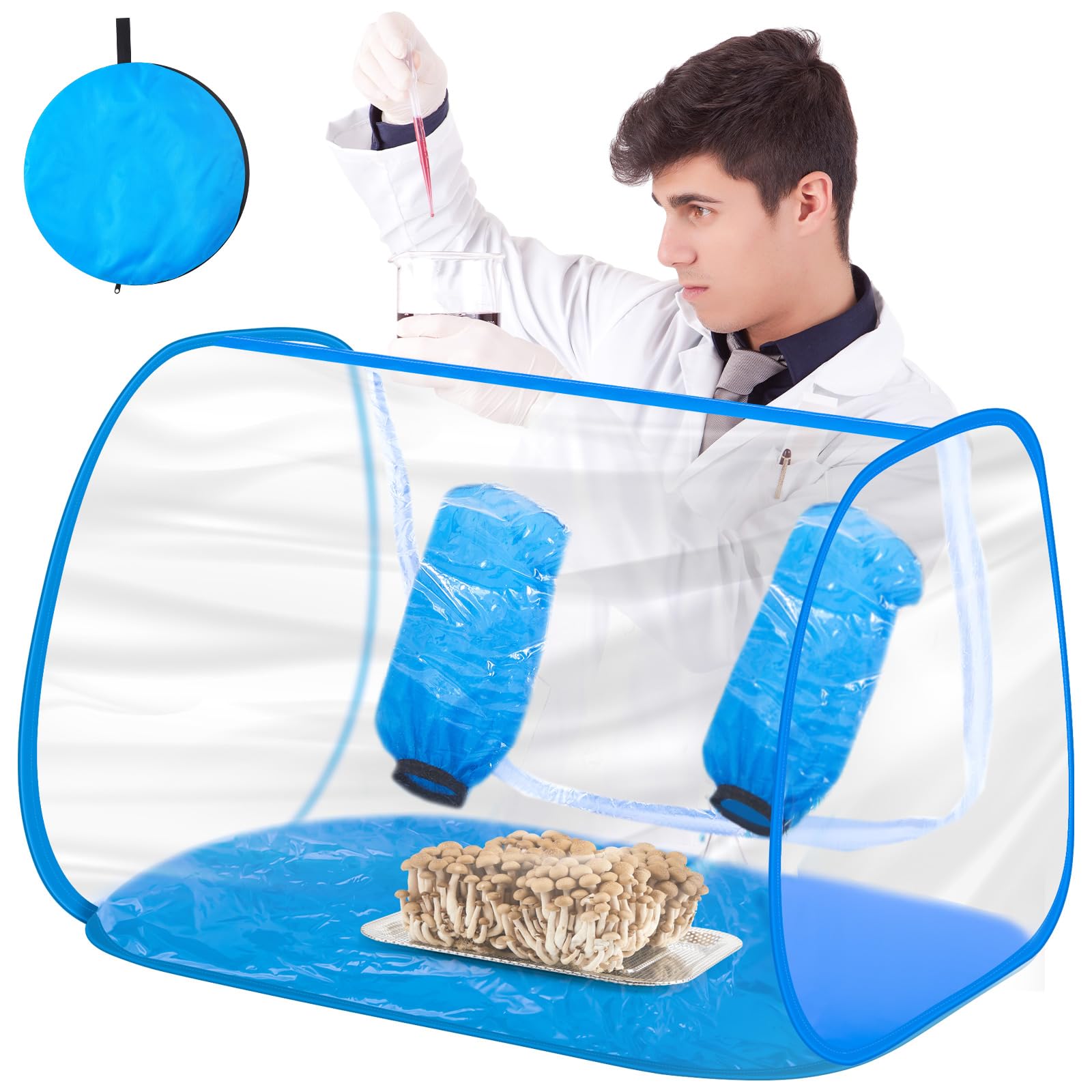 Juexica Large Still Air Box Mushroom Grow Tent 36 x 24 x 24 Inches Clean Air Workstation Sturdy