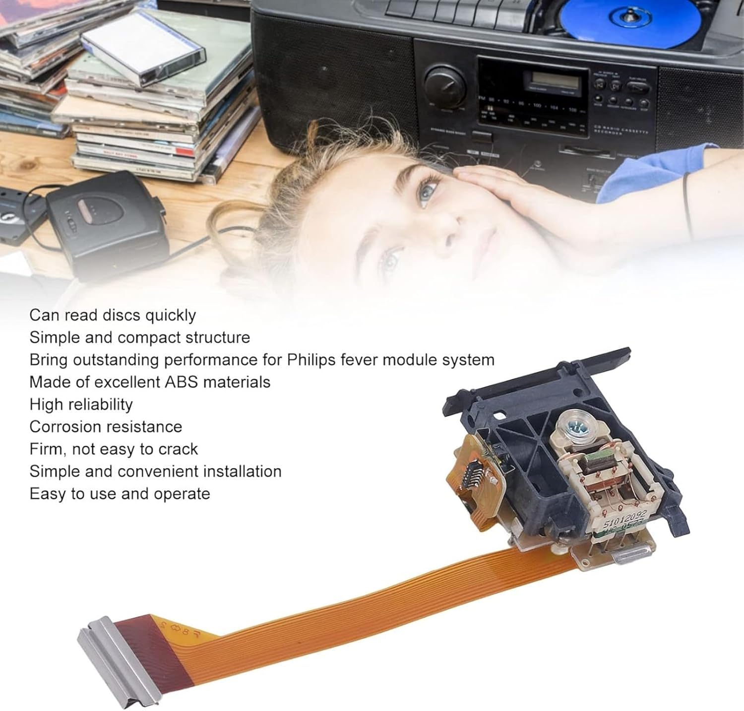 Replacement CD Recorders Optical Pickup Lens Head for CD Pro 2 LF VAU1254 VAU1255 VAU1252