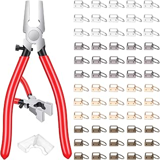 60PCS Key Fob Hardware Set, 1 Inch 4 Color Keychain Hardware with Split Ring and Plier for Wristlet Key Lanyard Clamp Hardwares Supplies, DIY Keys Chain Making Supplies Kit