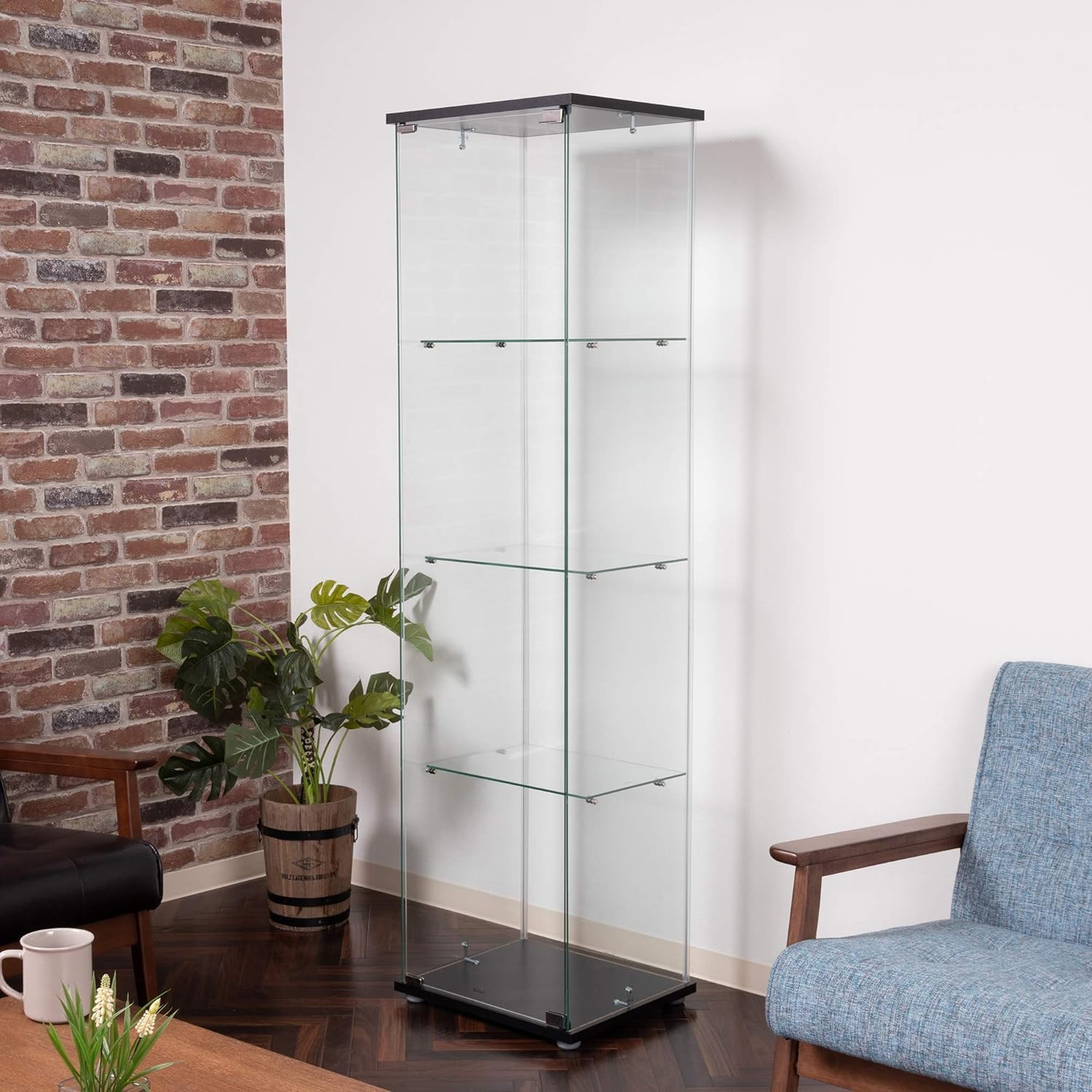 Amazon.co.jp: コレクションケース フィギュアケース 4段 幅42.5×奥行