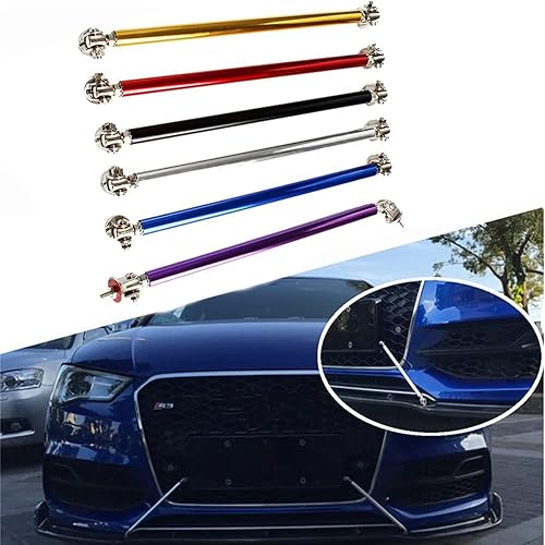 Miniatura 7 de EOHMAK 2 barras de amarre para parachoques delantero, barra de sujeción ajustable, compatible con la mayoría de vehículos de 3 a 8 pulgadas (rojo,