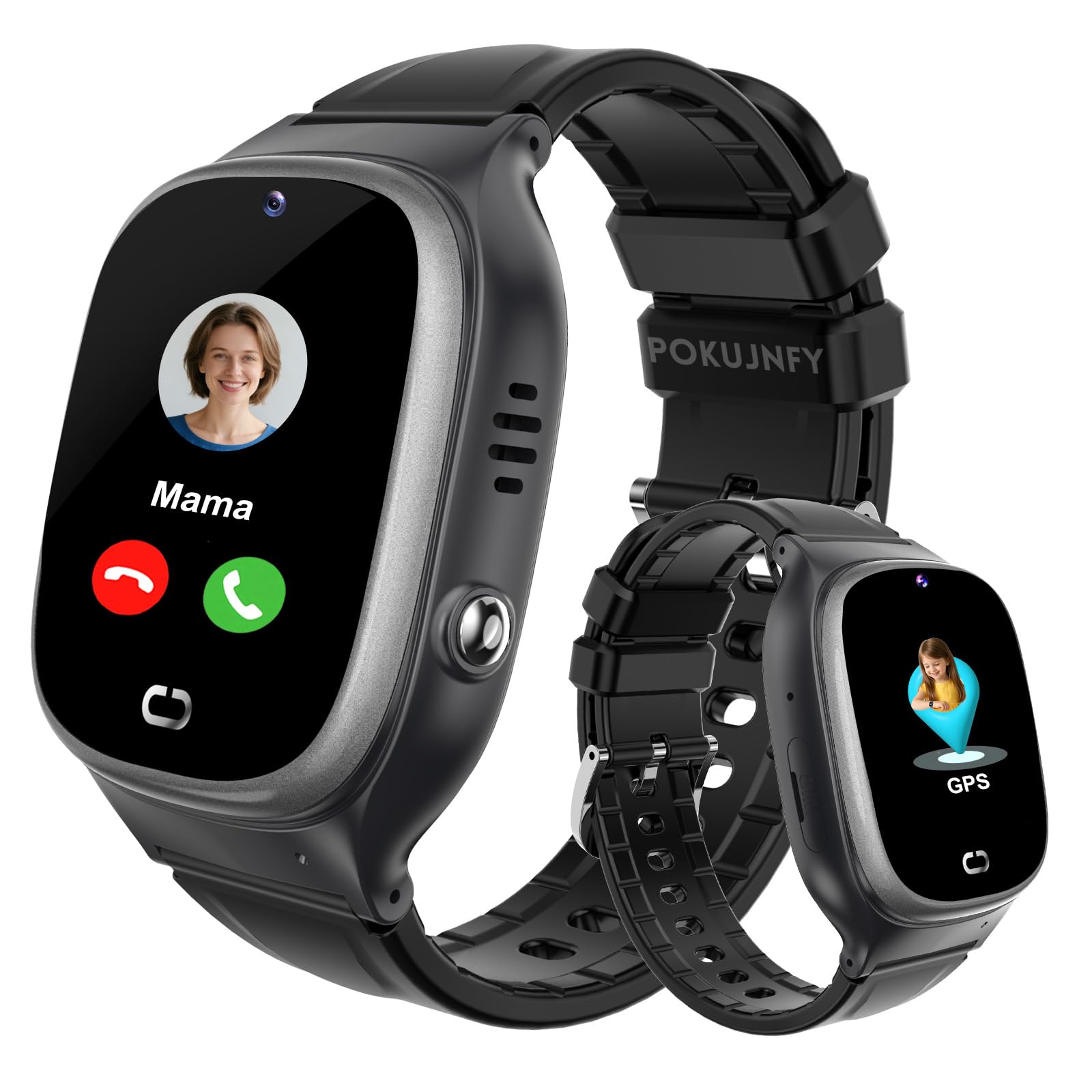 Smartwatch dla Dzieci z GPS Rozmowy Telefoniczne Czat SOS Kontakty Budzik Gra IP68 Wodoodporny Tryb Klasowy Zegarki Cyfrowe Smartwatch Dziecięcy Chłopcy Dziewczynki Urodziny Prezenty