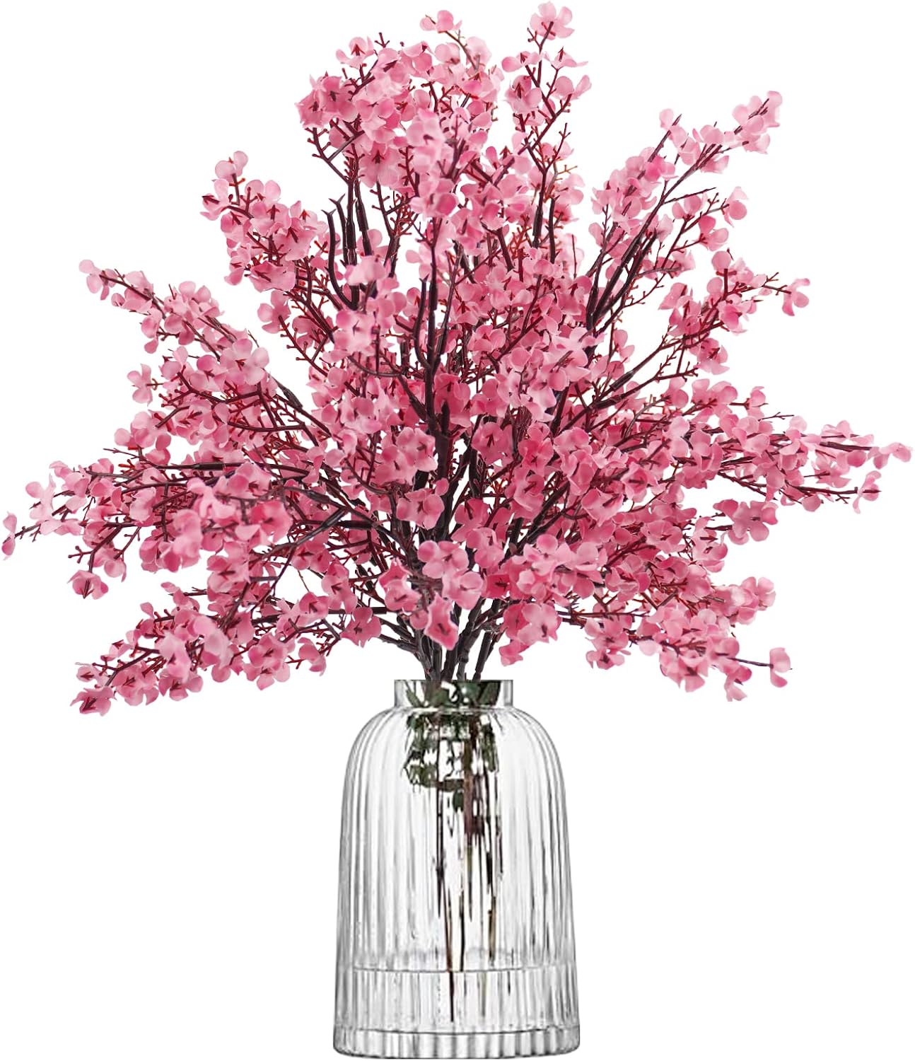 Uieke 6Pcs Artificial Flowers Babys Breath Fake Silk Flowers Faux