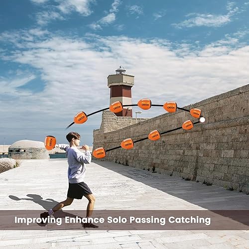 Miniatura 4 de PassCatch - Fútbol de entrenamiento, Peewee (edades 3-9) niñosjóvenes (de 7 a 13 años) tamaño oficial (mayores de 13 años) sin padre con rebote de