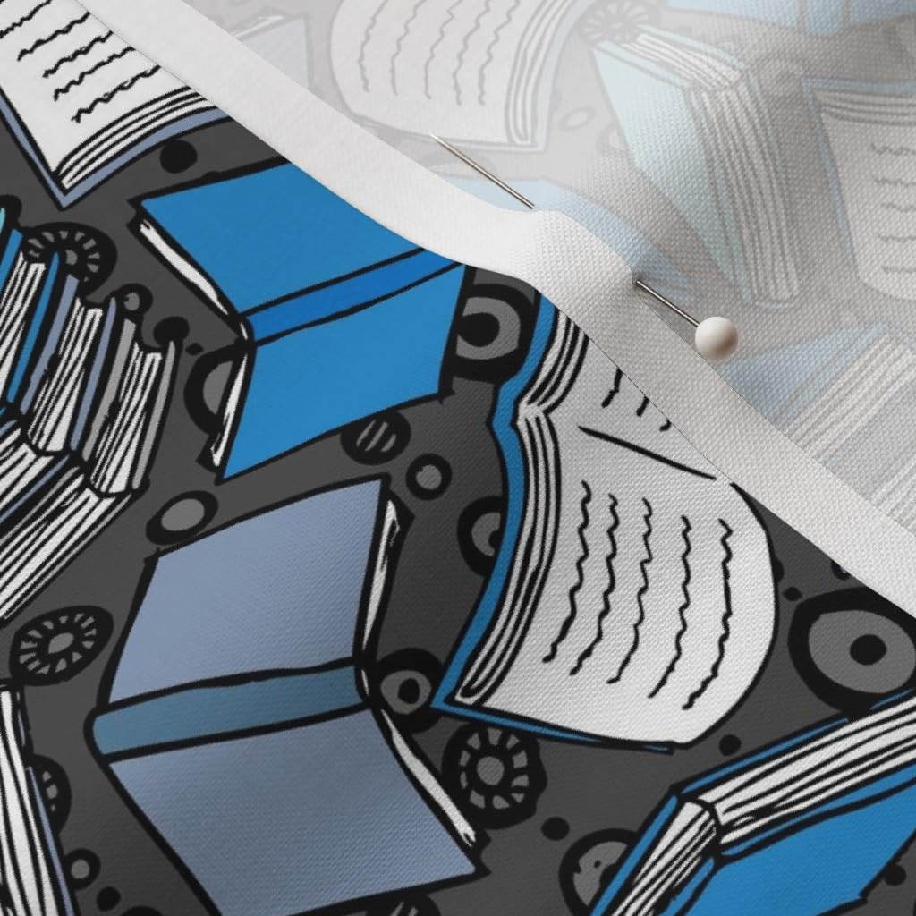 Spoonflower Fabric - Books Book Library Reading Librarian Geek Nerd Education Printed on Petal Signature Cotton Fabric by The Yard - Sewing Quilting Apparel Crafts Decor