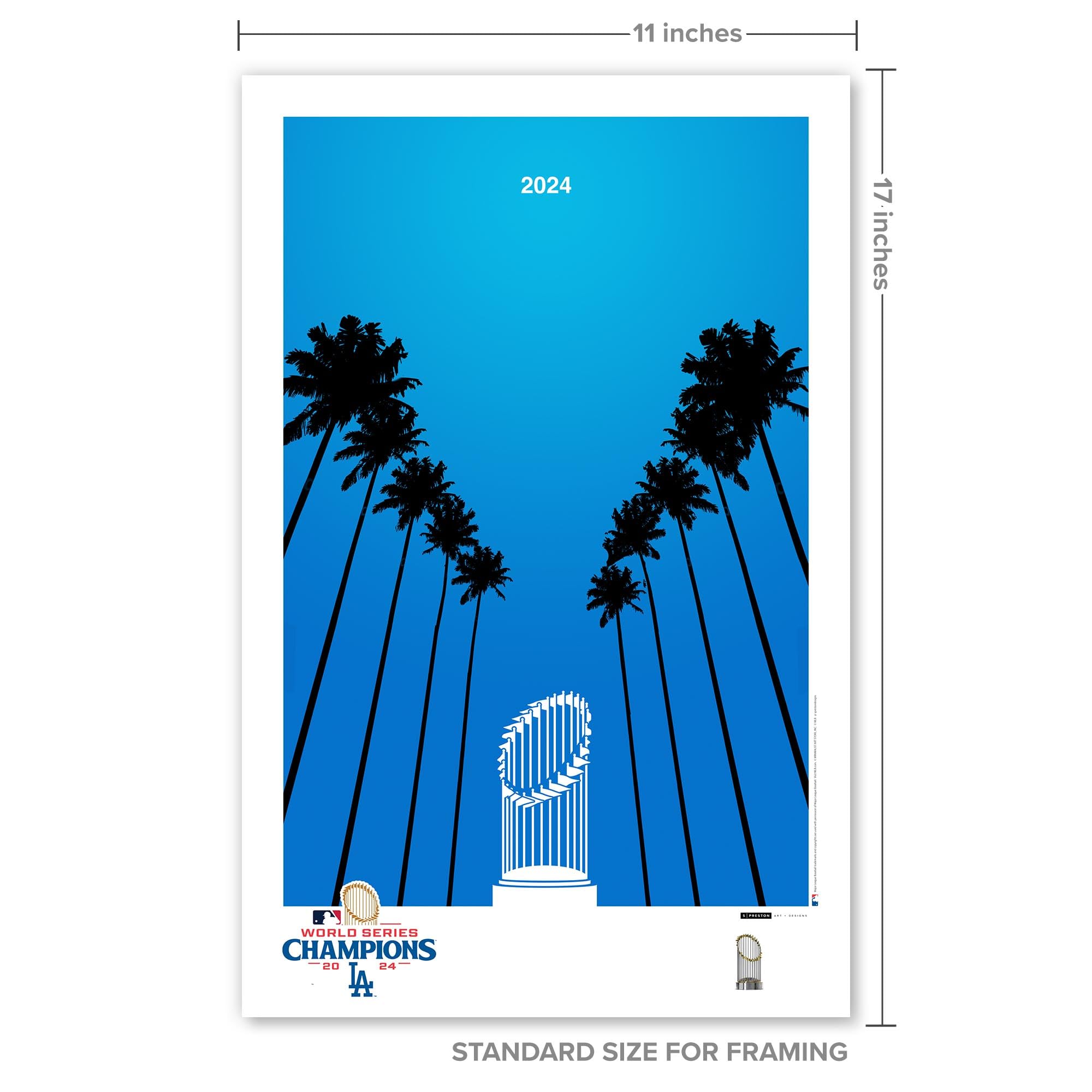Amazon.com: Los Angeles Dodgers - Minimalist World Series 2024 MLB