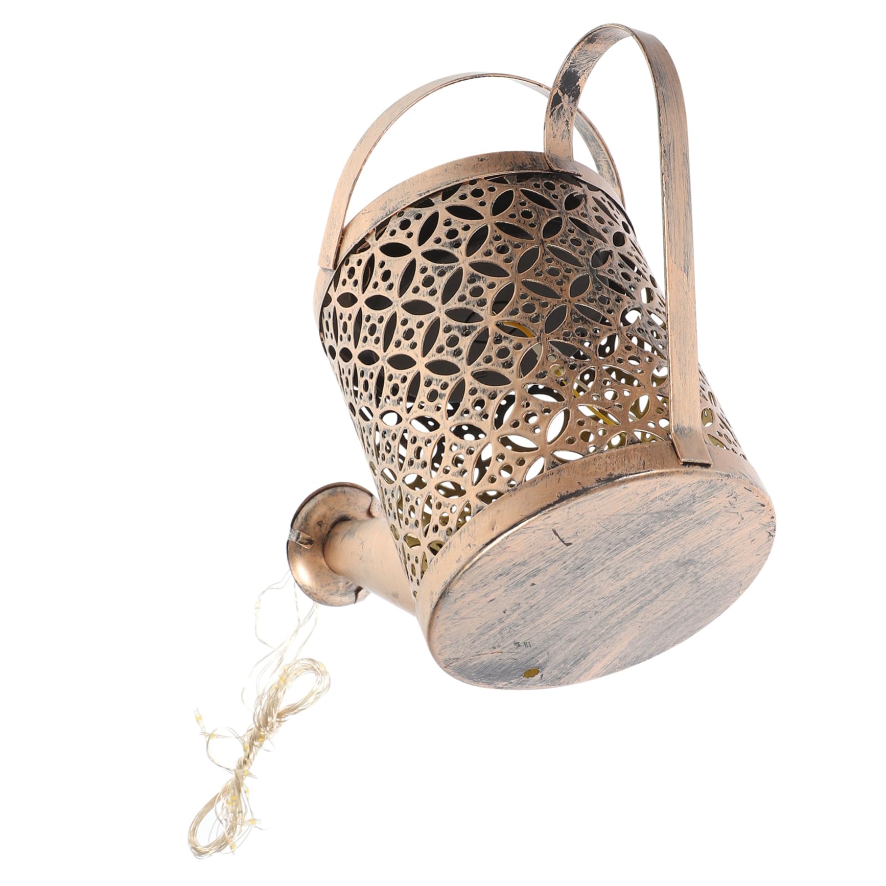 Lampada Solare da Giardino a Forma di Bollitore Cavo per Esterni, Luce Decorativa per Prato, Illuminazione Solare per Terrazze e Vialetti, Facile Installazione, Effetto Luminoso Decorativo