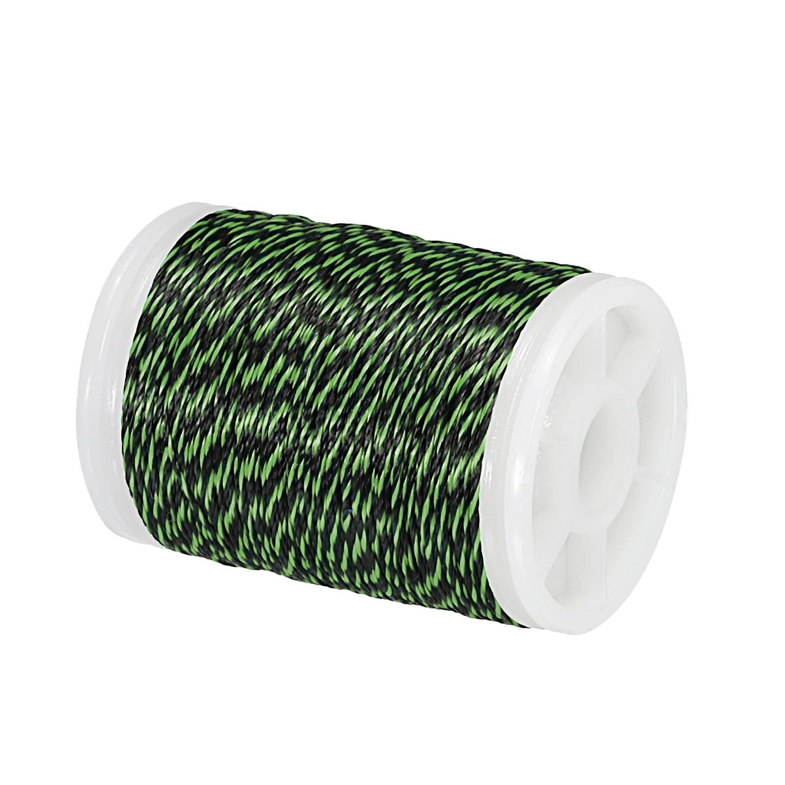 PATIKIL Archery Bow String Serving Thread 131 Yard/120M, 0.02" / 0.4mm Dia Bowstring Thread for Tying Peep Sight Nock Compound Recurve Bow, Grass Green/Black