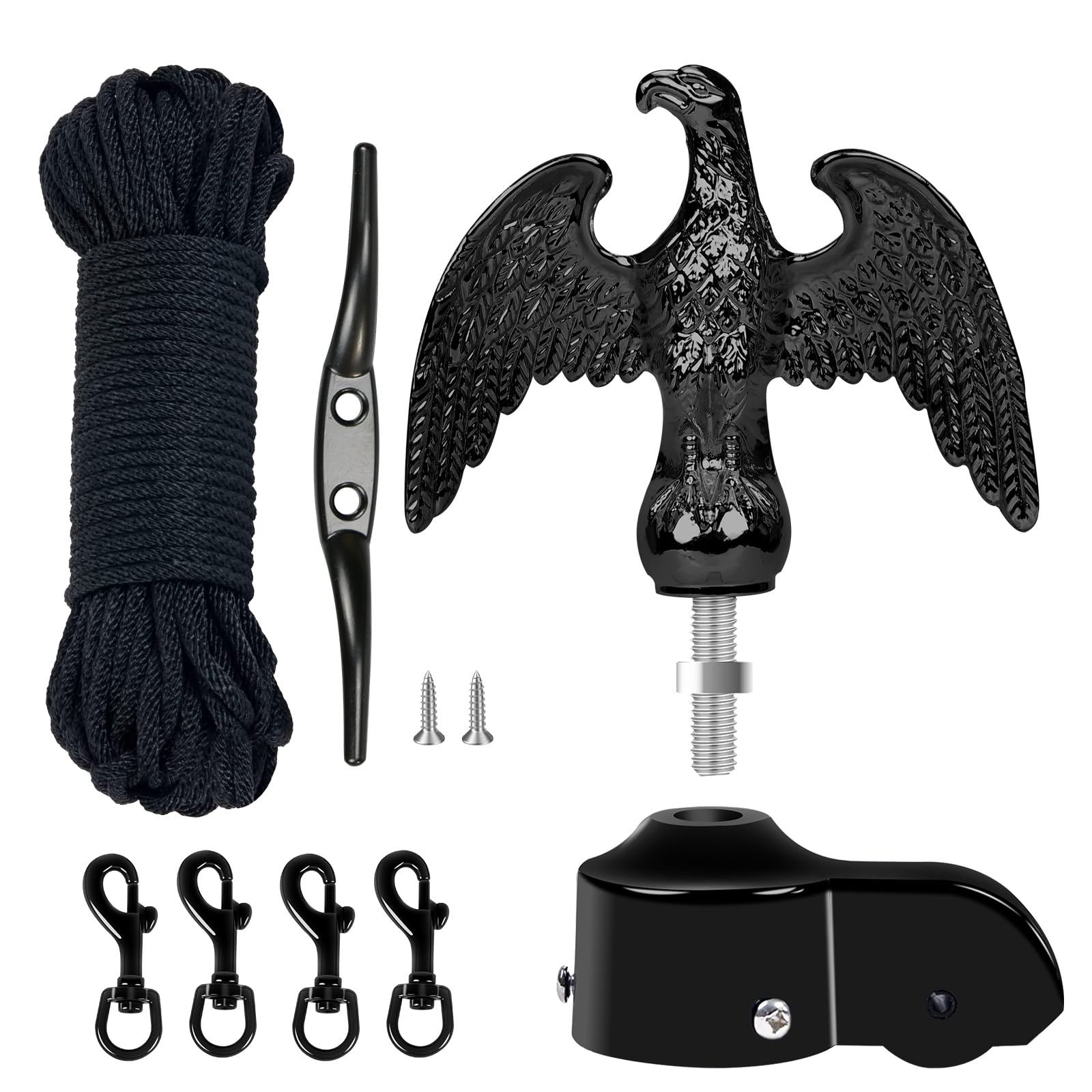 Amazon.com : NQ Flagpole Hardware Repair Parts Kit,50FT Halyard Rope+7 ...