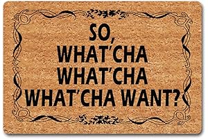 So What'cha Want Doormat: A Quirky Welcome Mat for Your Abode