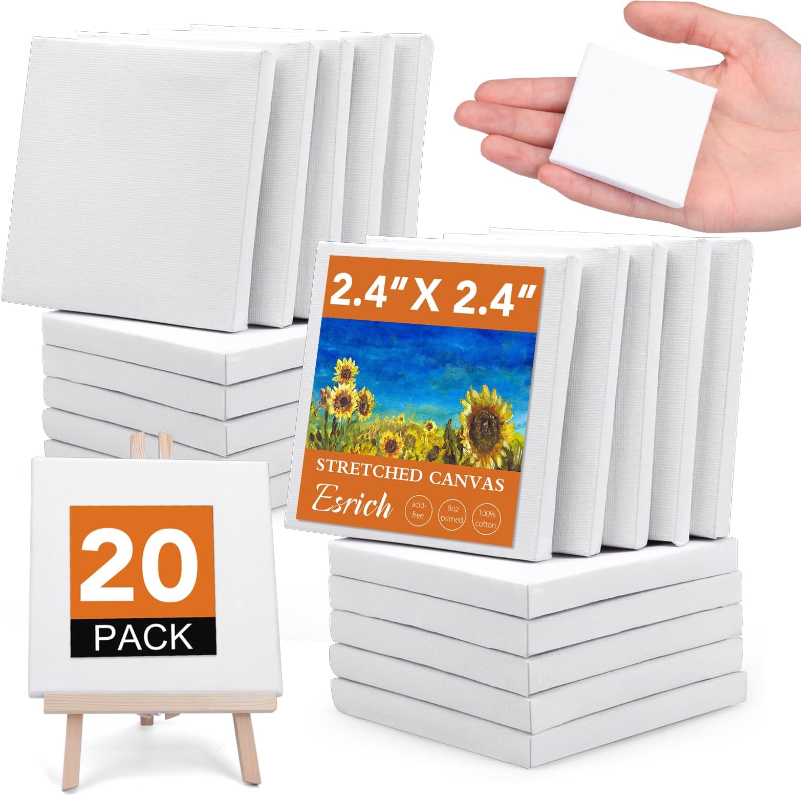 20 pack 2.4in small canvas